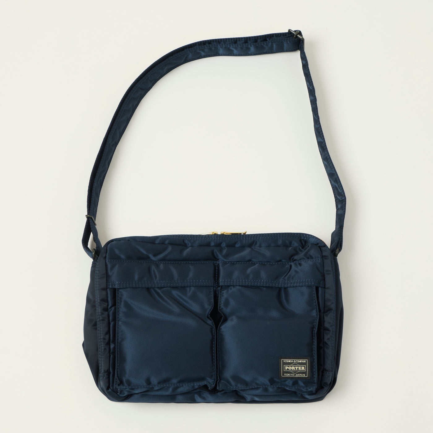 Porter-Yoshida & Co Bio Tanker Medium Zipped Sling Bag - Black