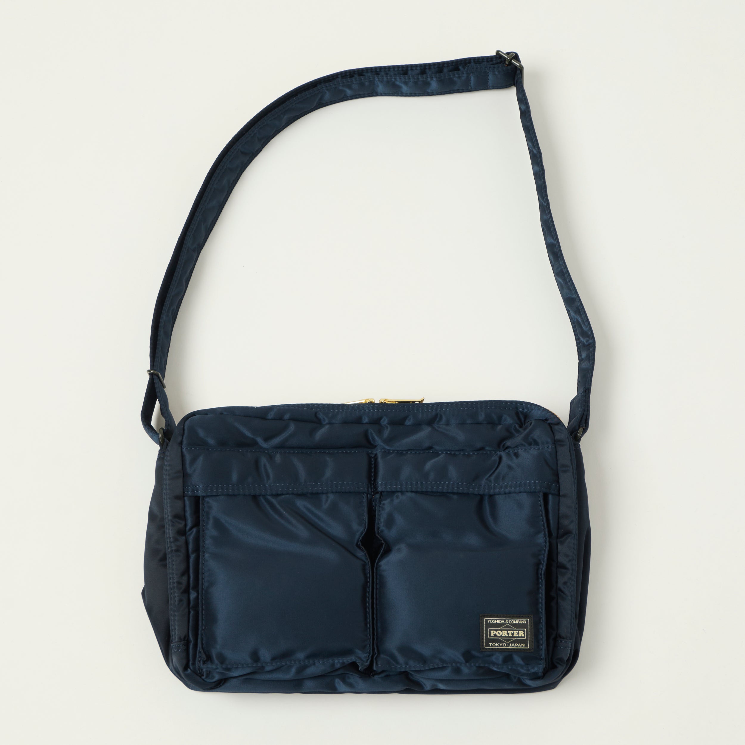 Porter-Yoshida & Co Bio Tanker Medium Zipped Sling Bag - Black