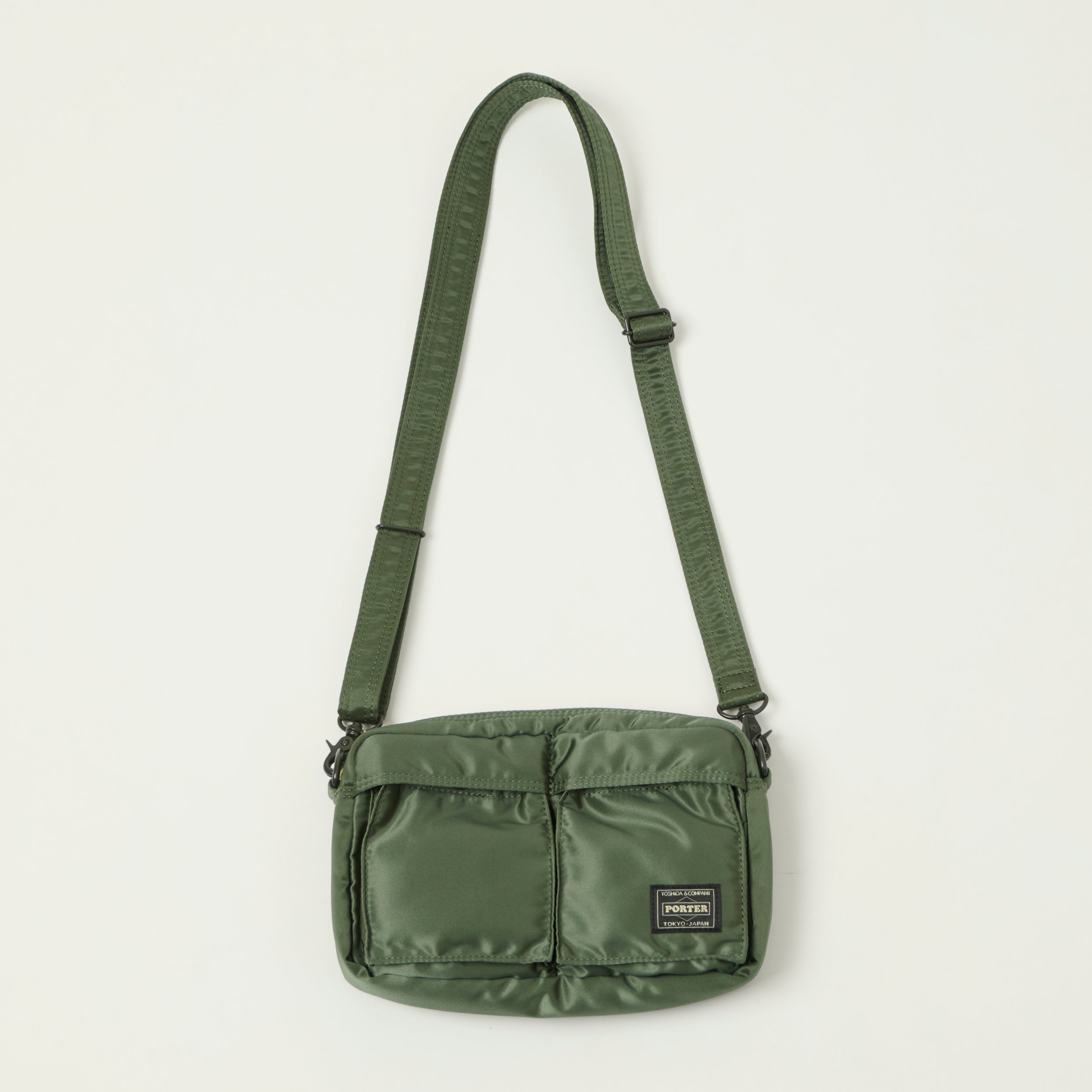 Porter-Yoshida & Co Bio Tanker Sling Bag - Sage Green