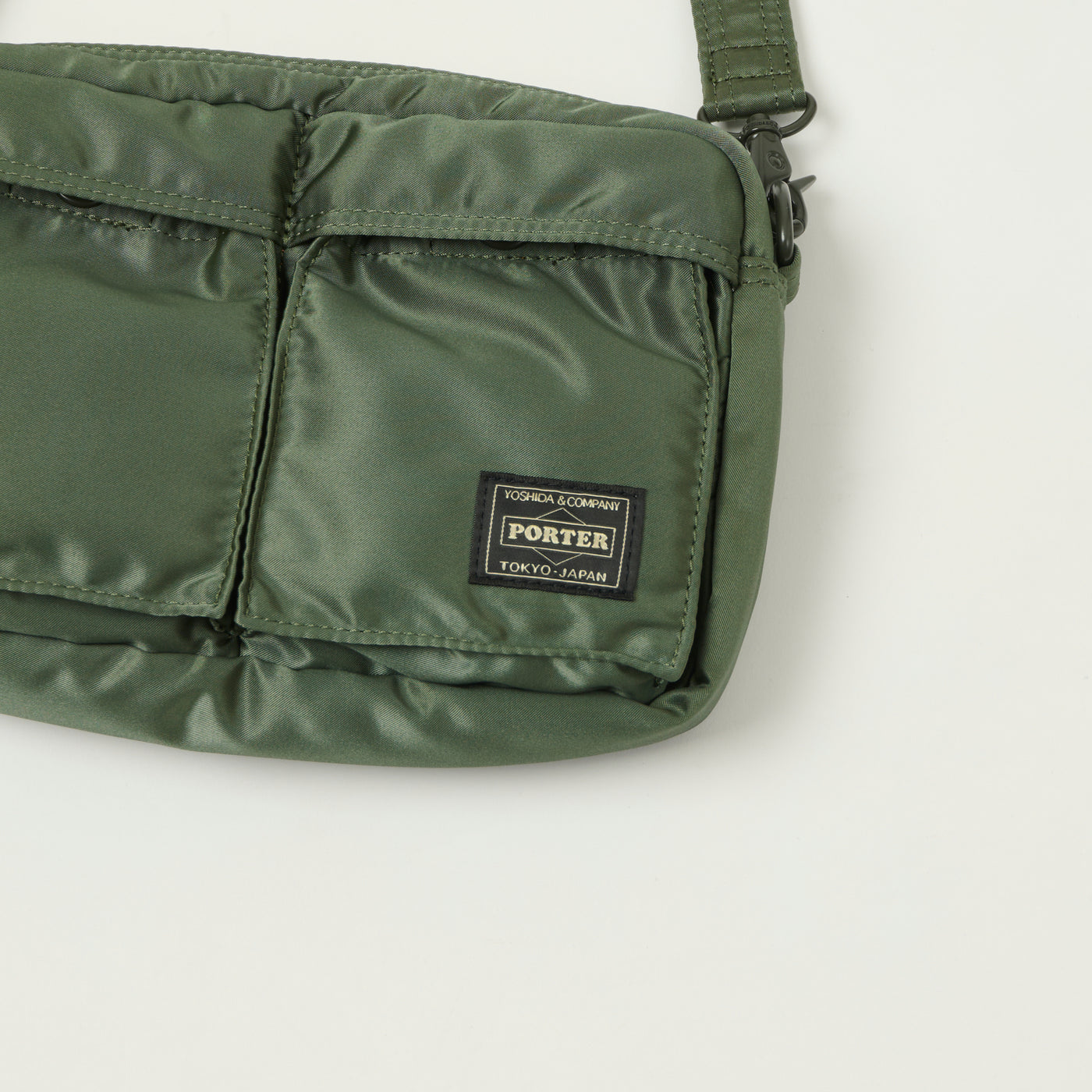 Porter-Yoshida & Co Bio Tanker Sling Bag - Sage Green