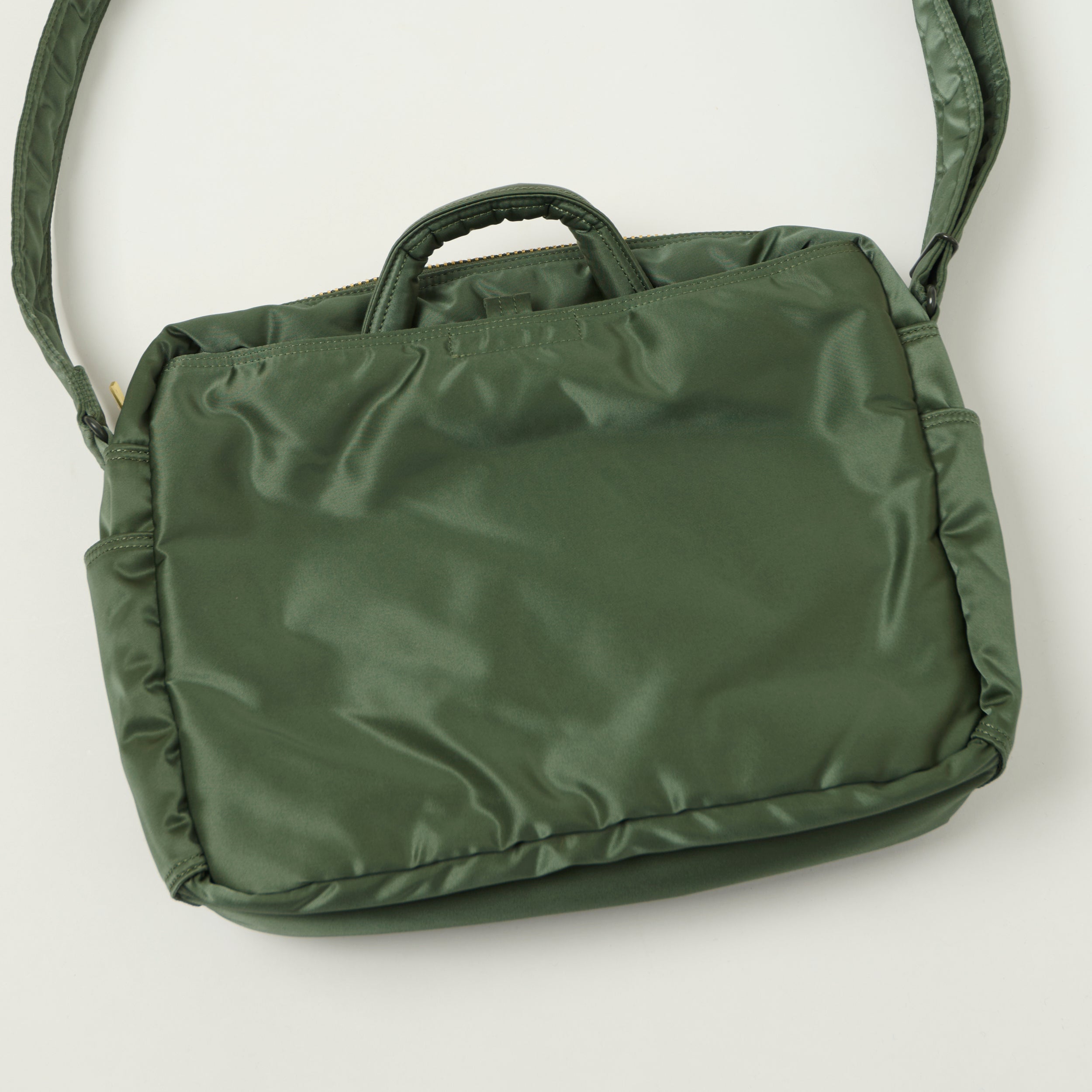Porter-Yoshida & Co Bio Tanker Large Zipped Sling Bag - Sage Green
