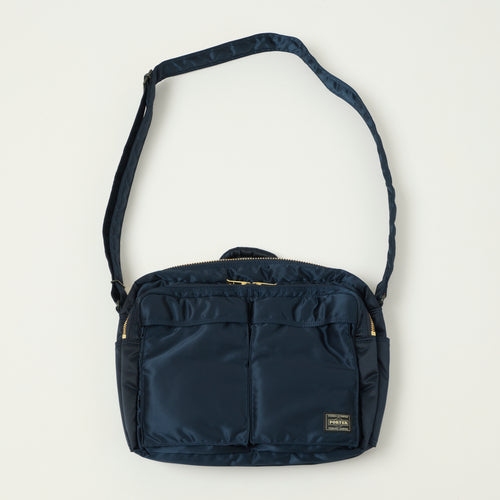 Porter-Yoshida & Co Bio Tanker Large Zipped Sling Bag - Iron Blue