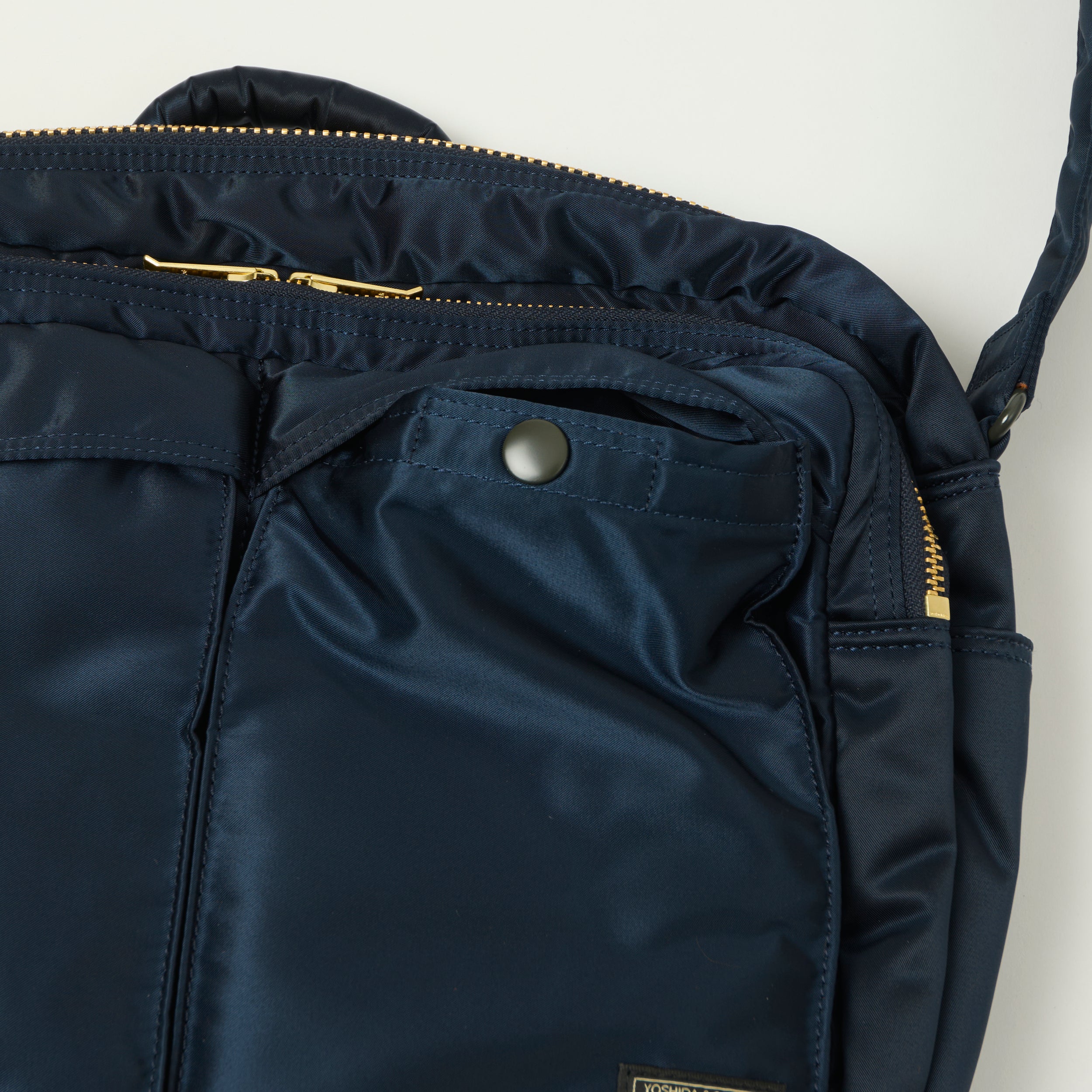 Porter-Yoshida & Co Bio Tanker Large Zipped Sling Bag - Iron Blue