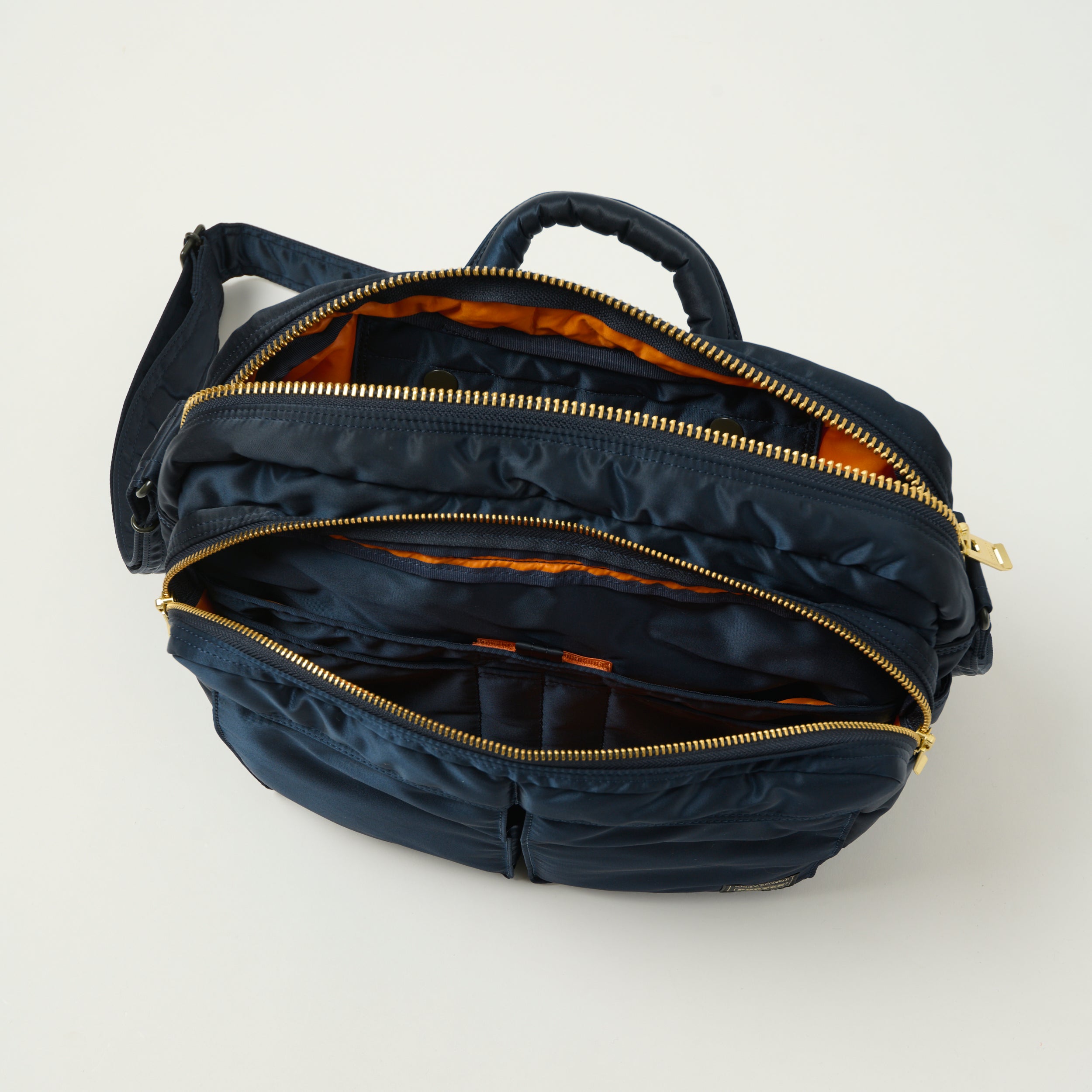 Porter-Yoshida & Co Bio Tanker Large Zipped Sling Bag - Iron Blue