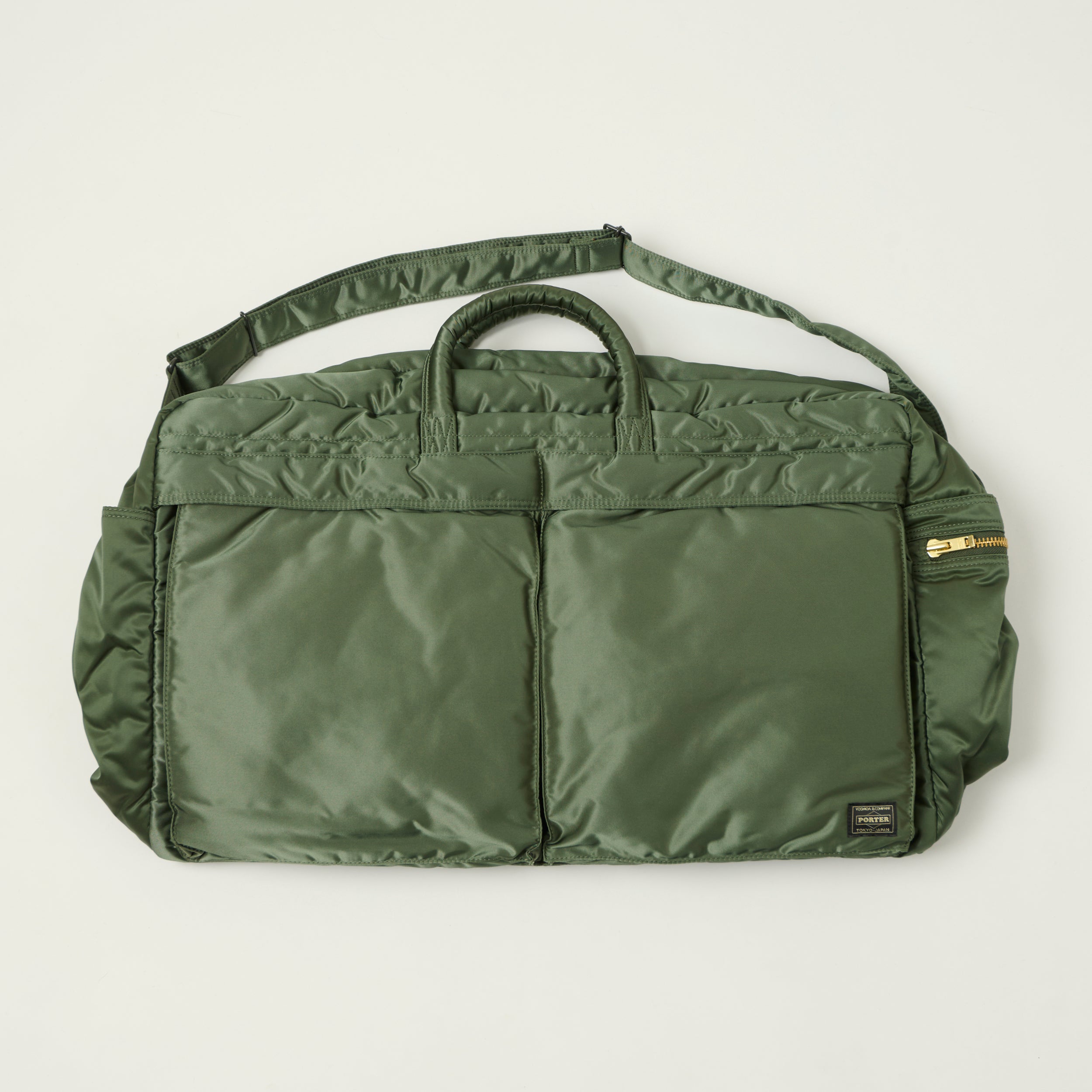 Porter-Yoshida & Co Bio Tanker Medium Duffle Bag - Sage Green