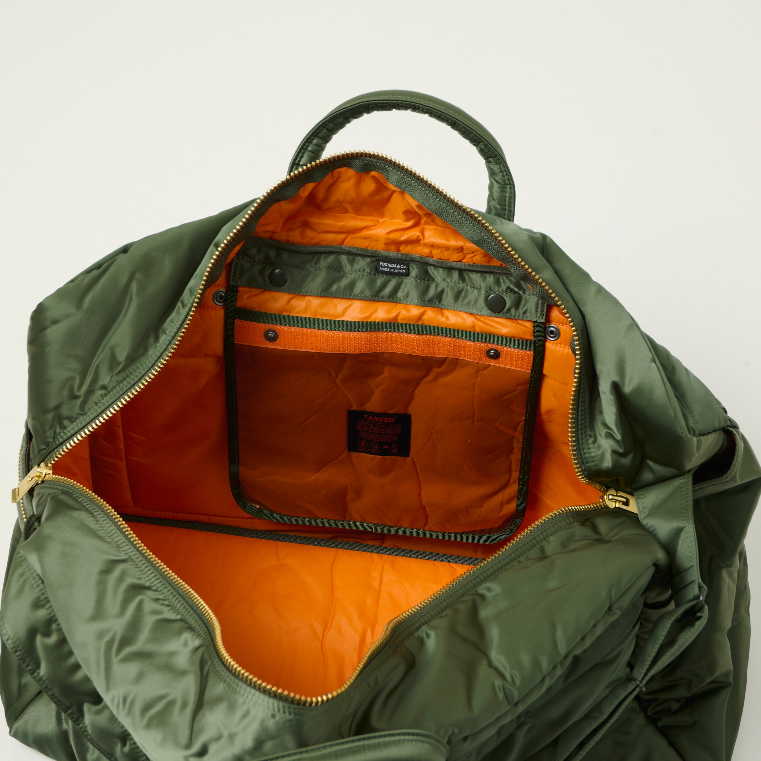Porter-Yoshida & Co Bio Tanker Medium Duffle Bag - Sage Green