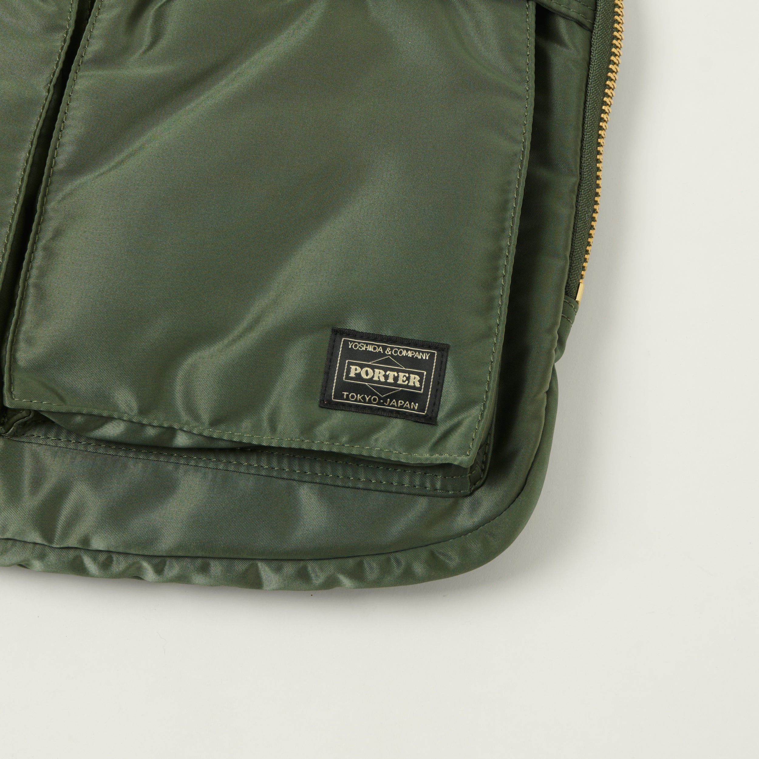 Porter-Yoshida & Co Bio Tanker Document Case - Sage Green