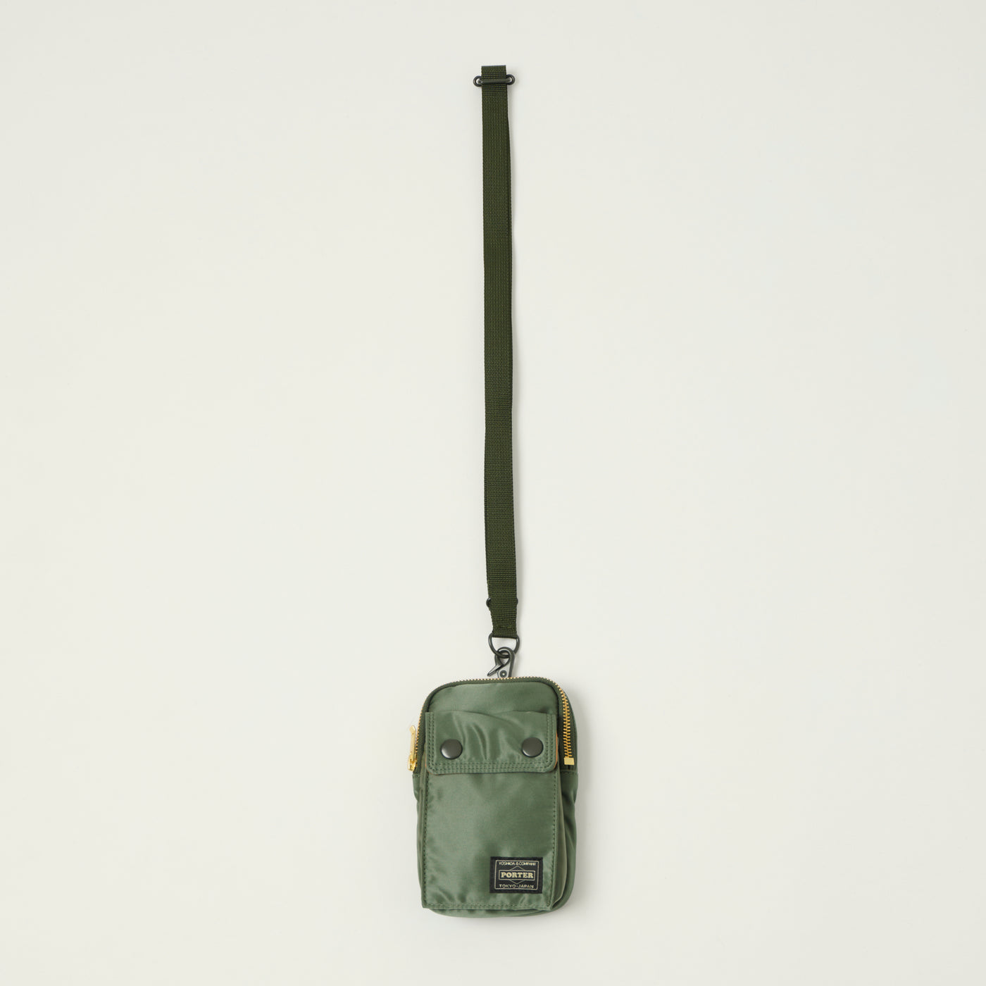 Porter-Yoshida & Co Bio Tanker Mobile Pouch - Sage Green