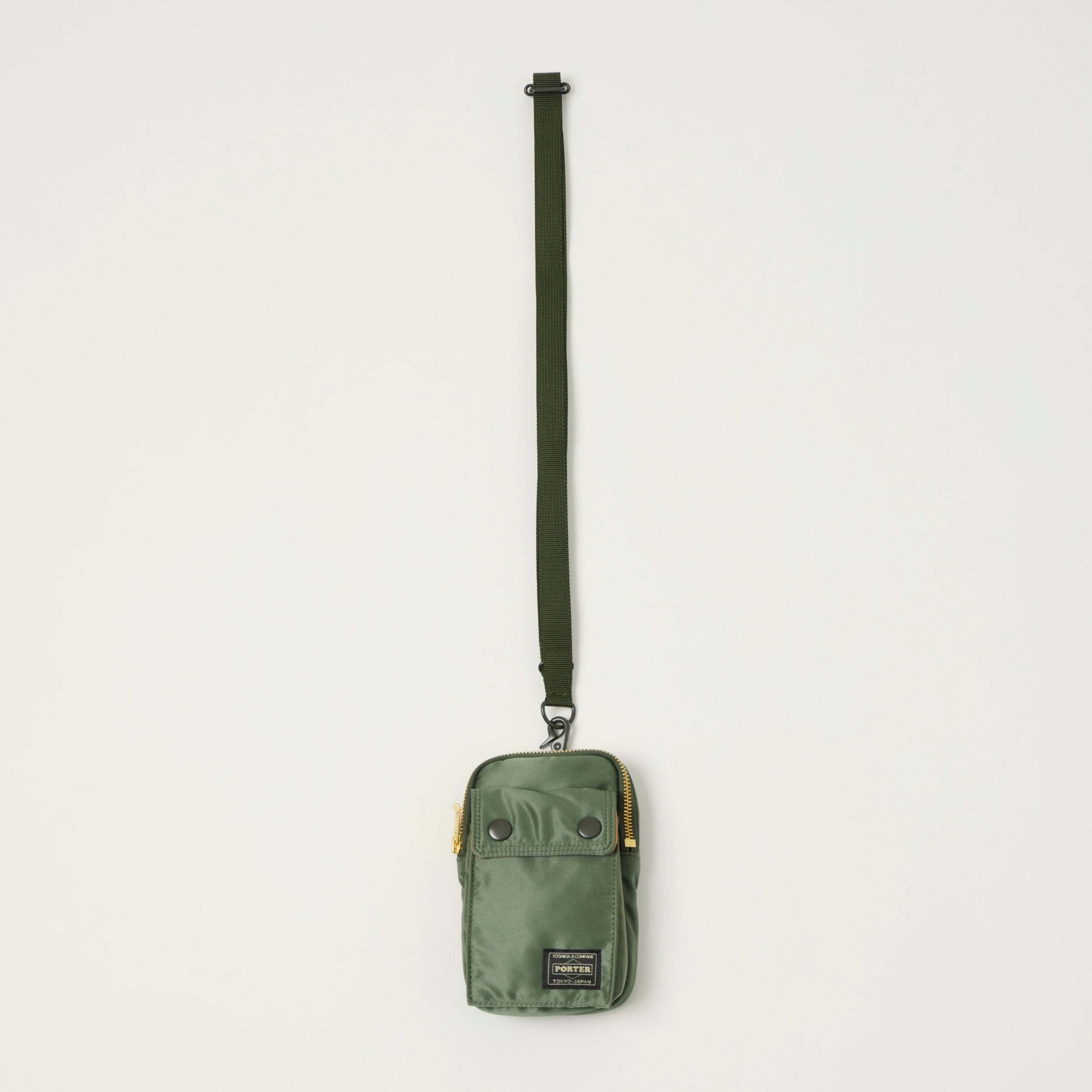 Porter-Yoshida & Co Bio Tanker Mobile Pouch - Sage Green