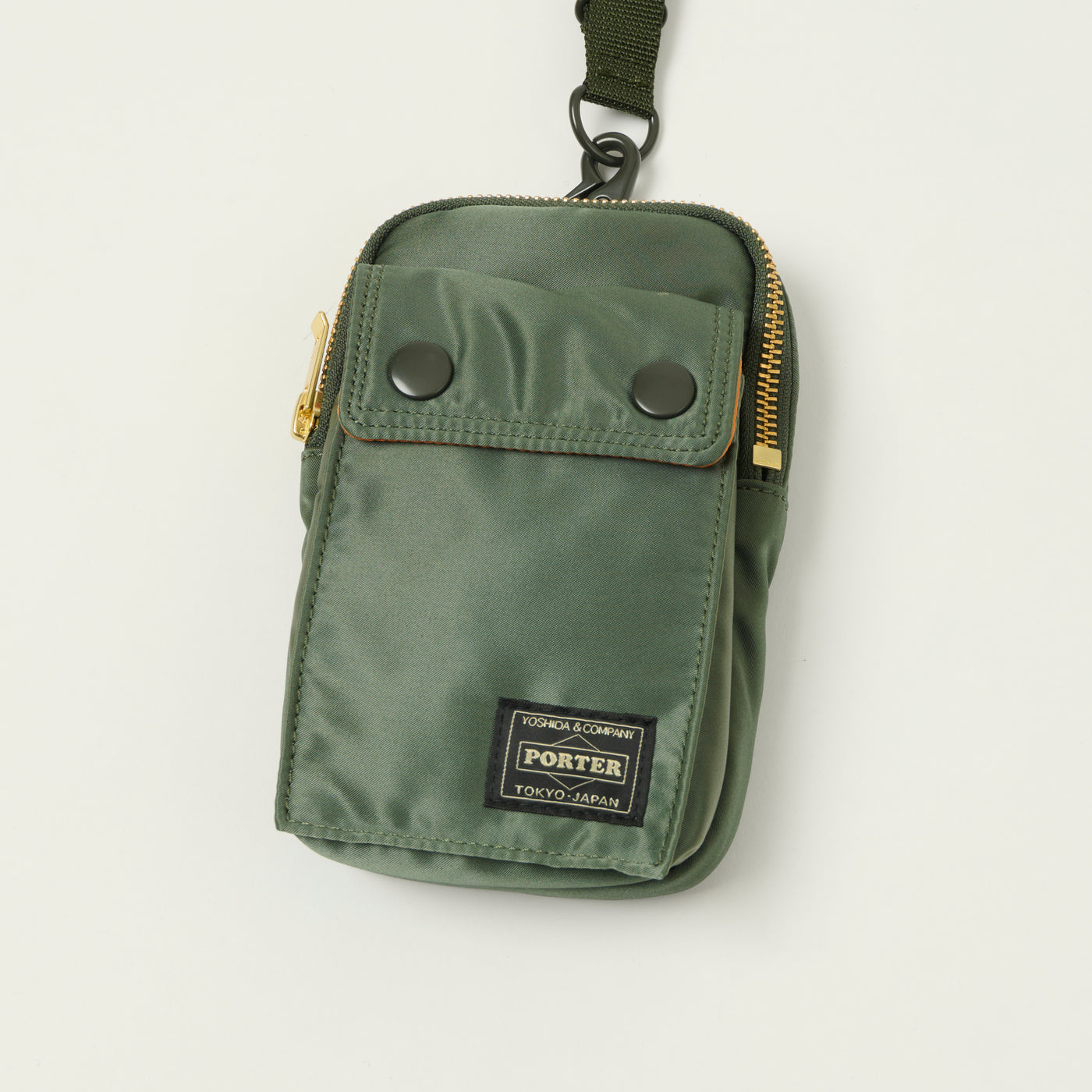 Porter-Yoshida & Co Bio Tanker Mobile Pouch - Sage Green