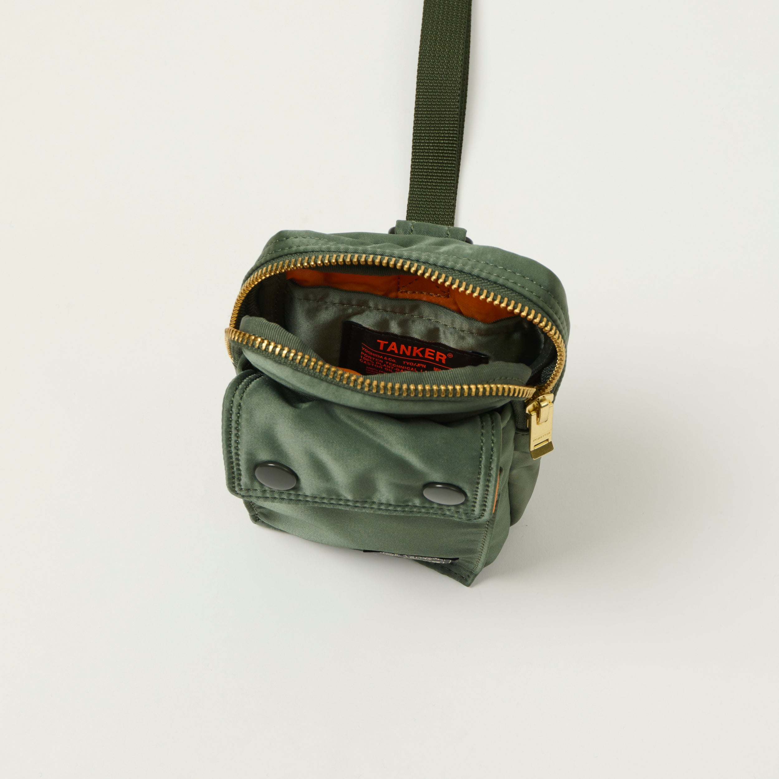 Porter-Yoshida & Co Bio Tanker Mobile Pouch - Sage Green