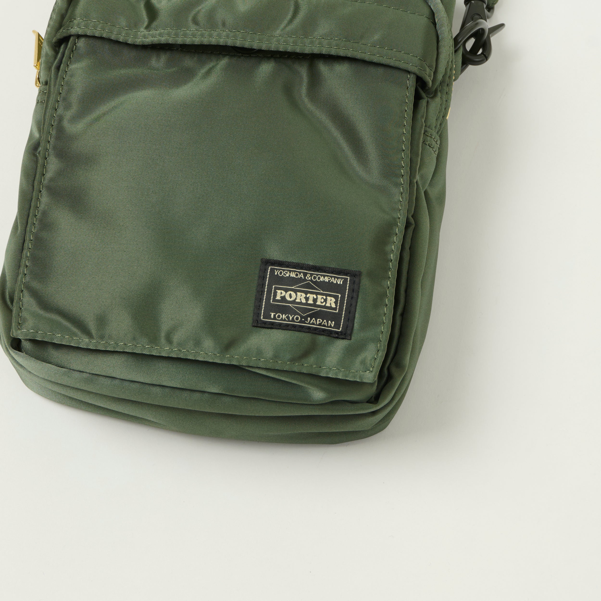 Porter-Yoshida & Co Bio Tanker Vertical Bag - Sage Green