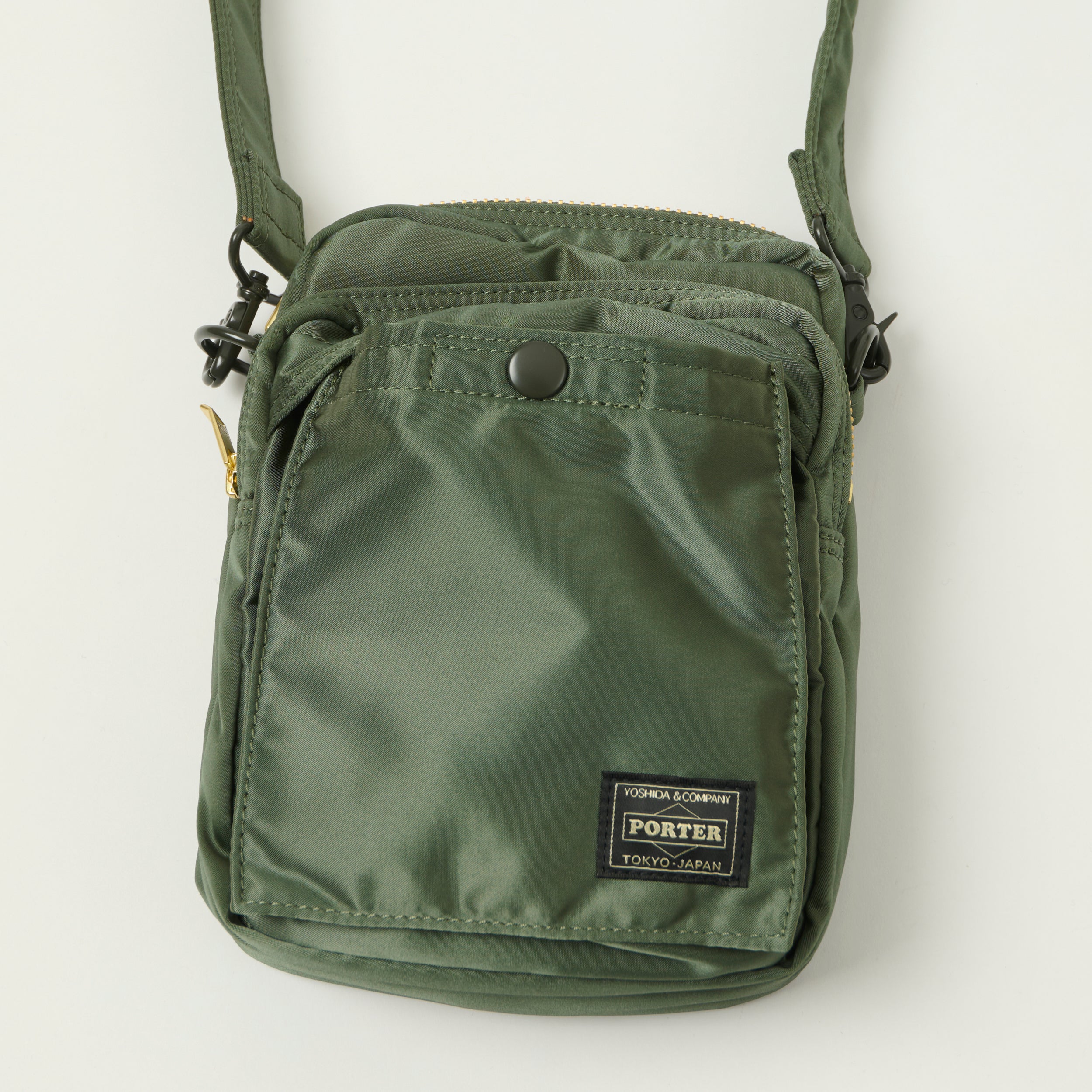 Porter-Yoshida & Co Bio Tanker Vertical Bag - Sage Green