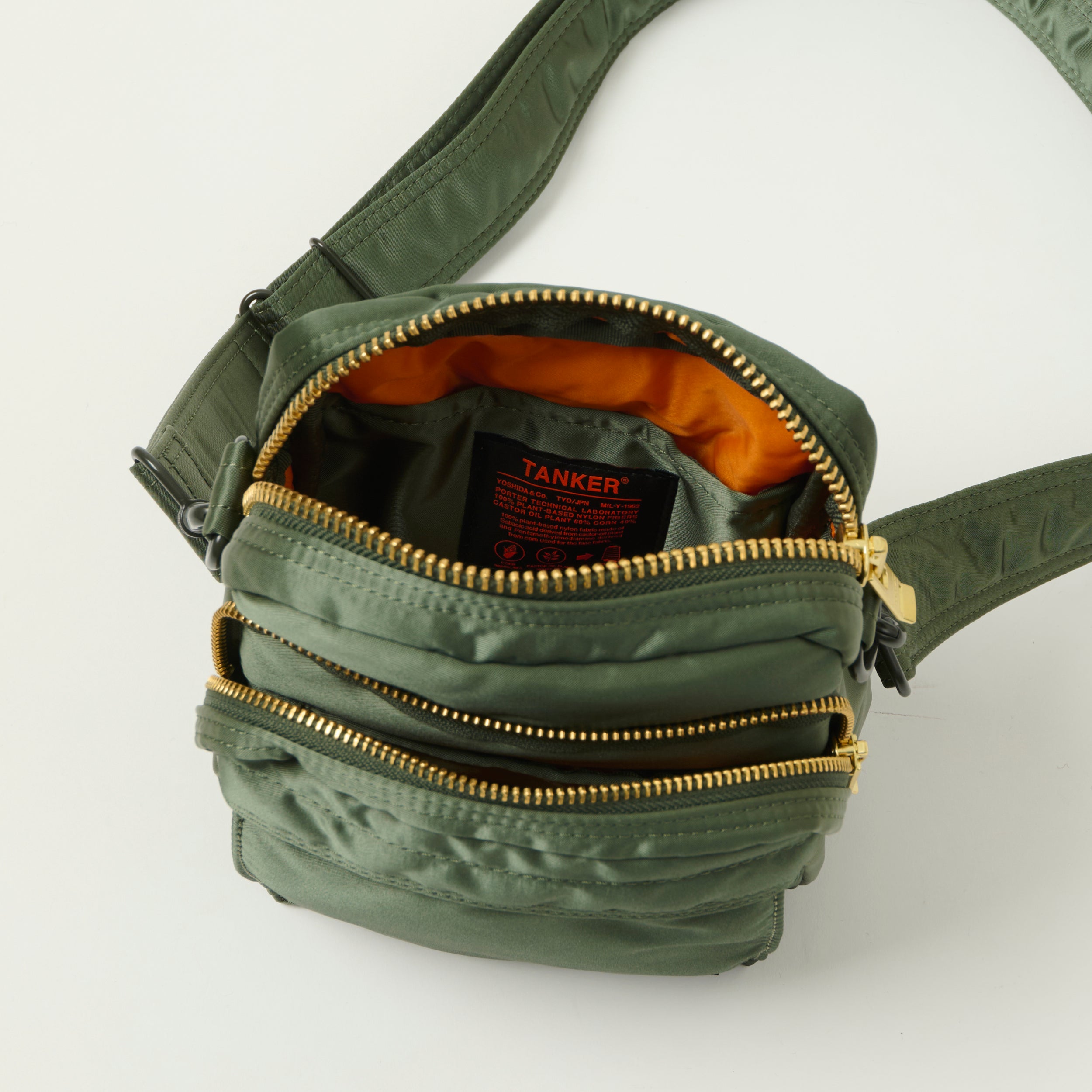 Porter-Yoshida & Co Bio Tanker Vertical Bag - Sage Green