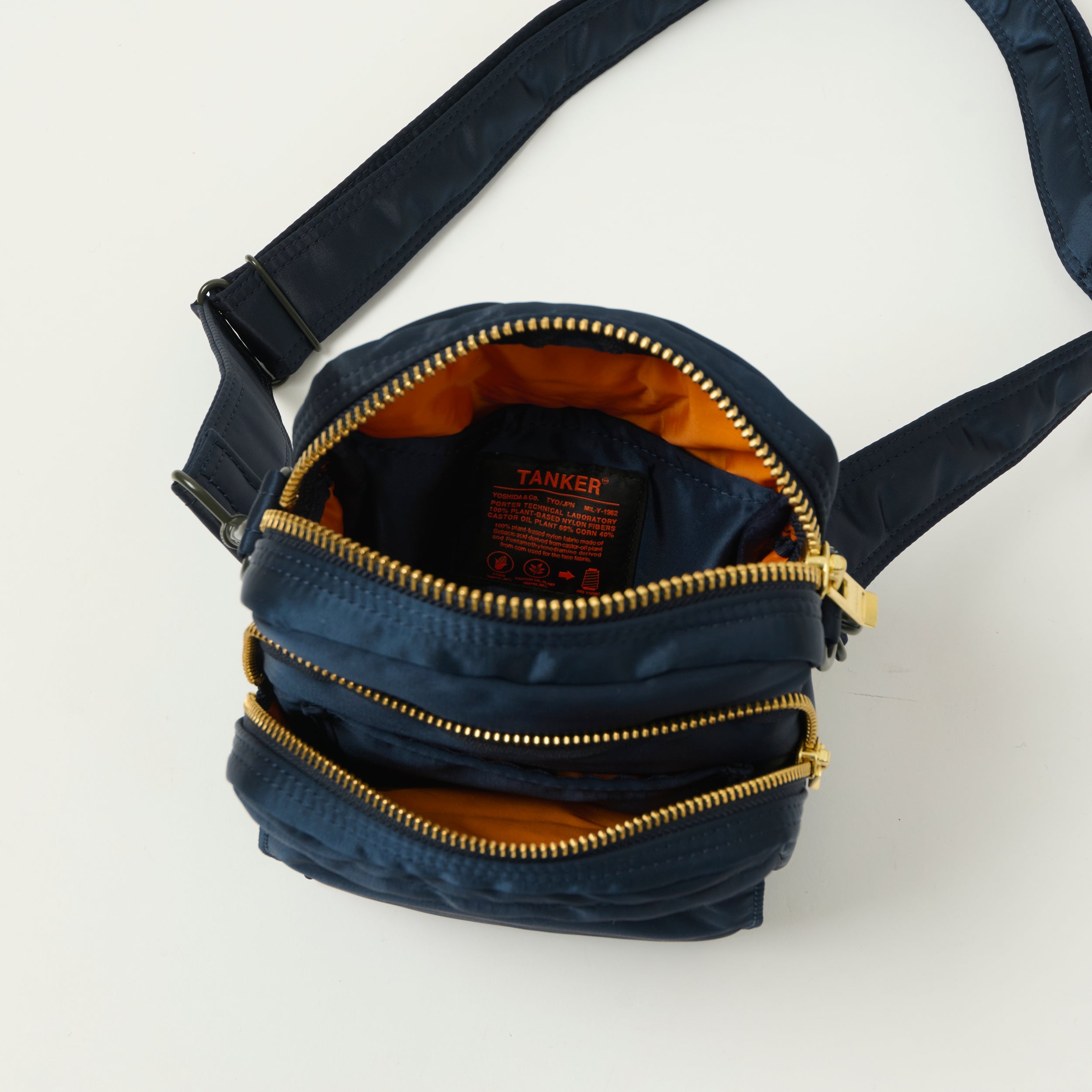 Porter-Yoshida & Co Bio Tanker Vertical Bag - Iron Blue