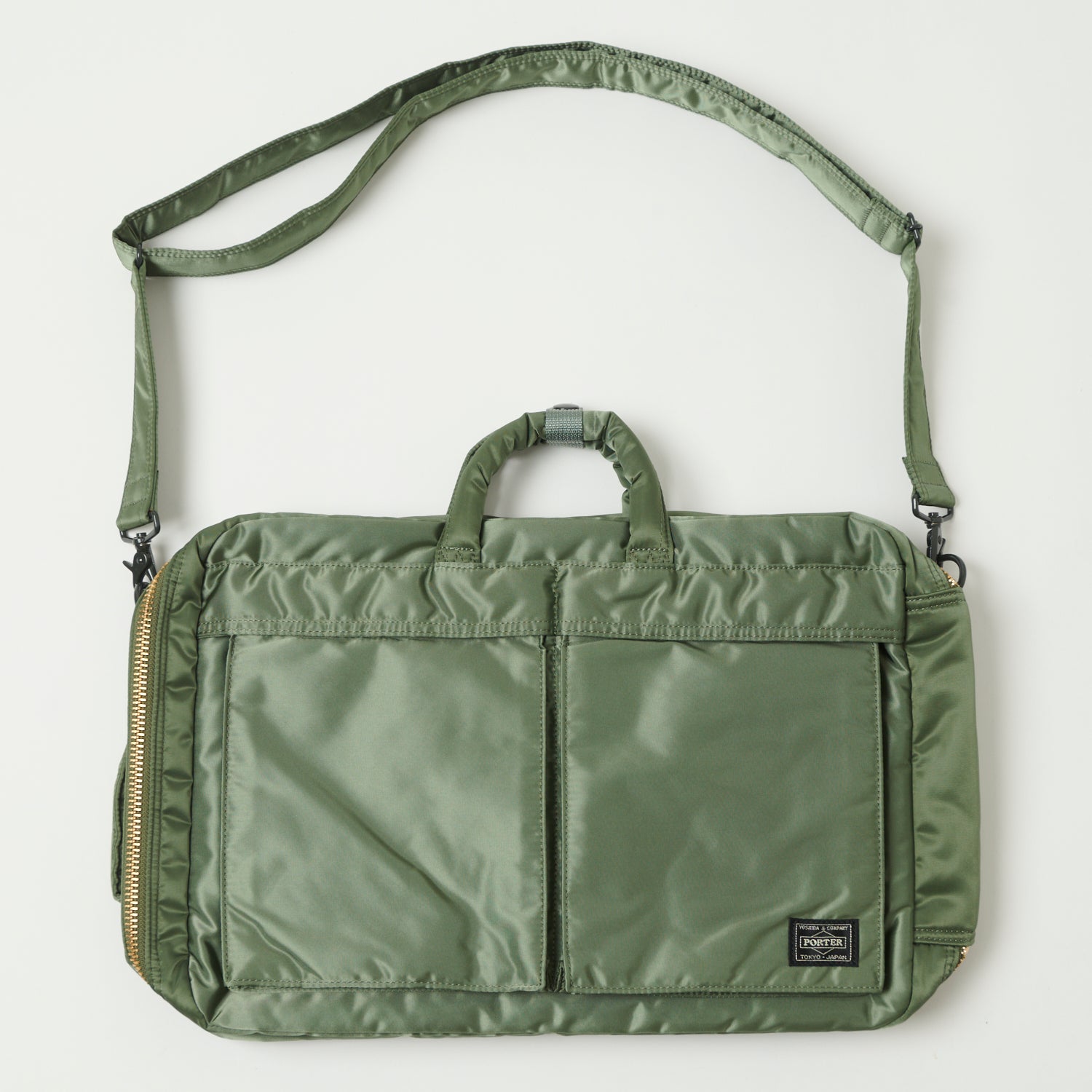 Porter-Yoshida & Co. Tanker 3-Way Briefcase - Sage Green