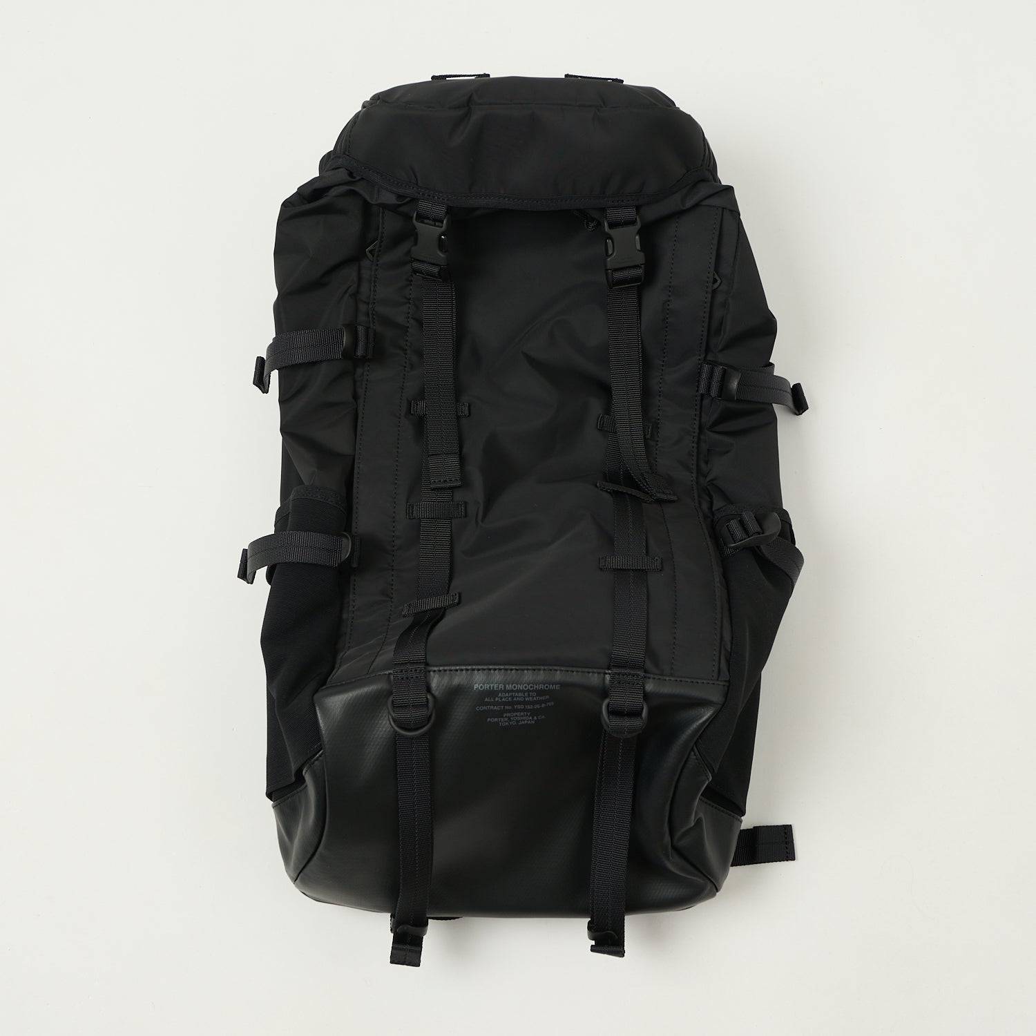 Porter-Yoshida & Co. Monochrome Backpack - Black
