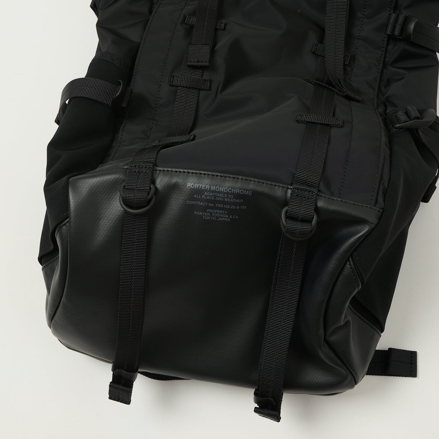 Porter-Yoshida & Co. Monochrome Backpack - Black