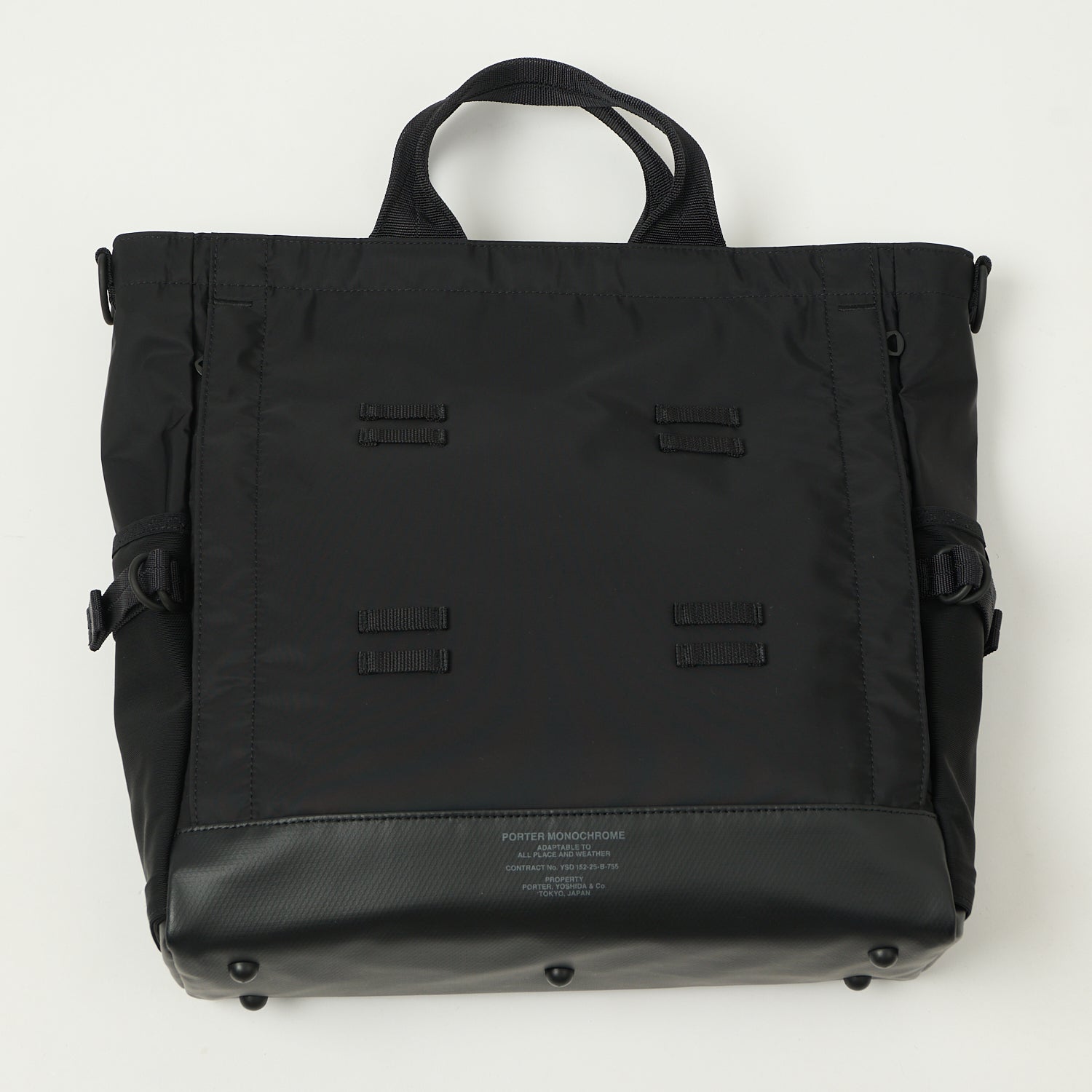 Porter-Yoshida & Co. Monochrome 2Way Tote Bag - Black