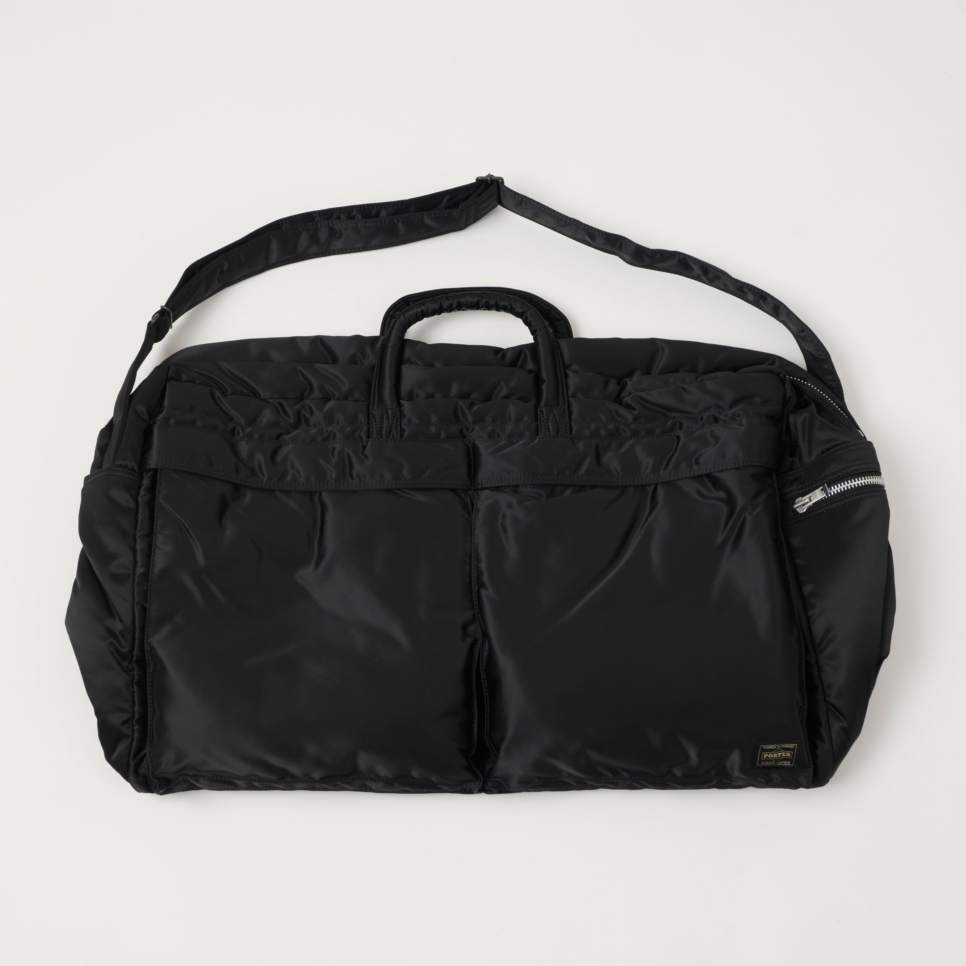 Porter-Yoshida & Co. Bio-Nylon Tanker Large Duffle Bag - Black