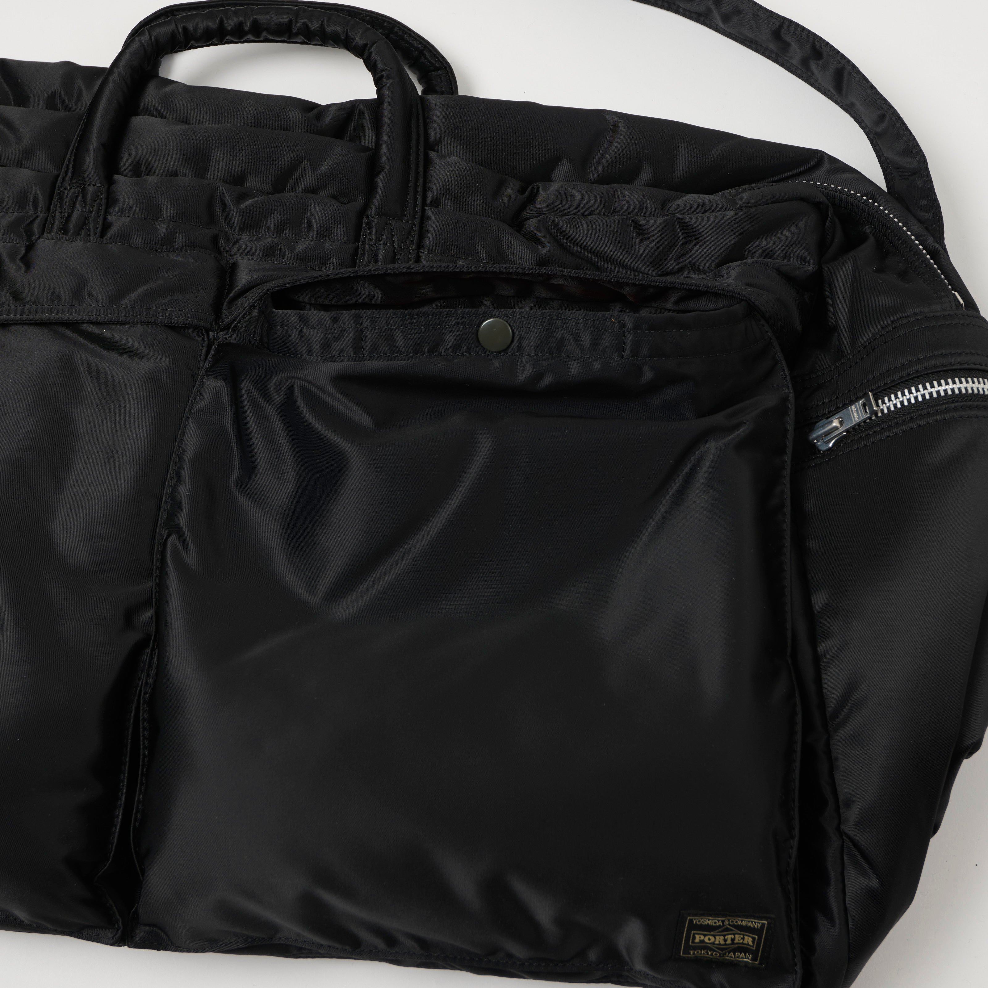Porter-Yoshida & Co. Bio-Nylon Tanker Large Duffle Bag - Black