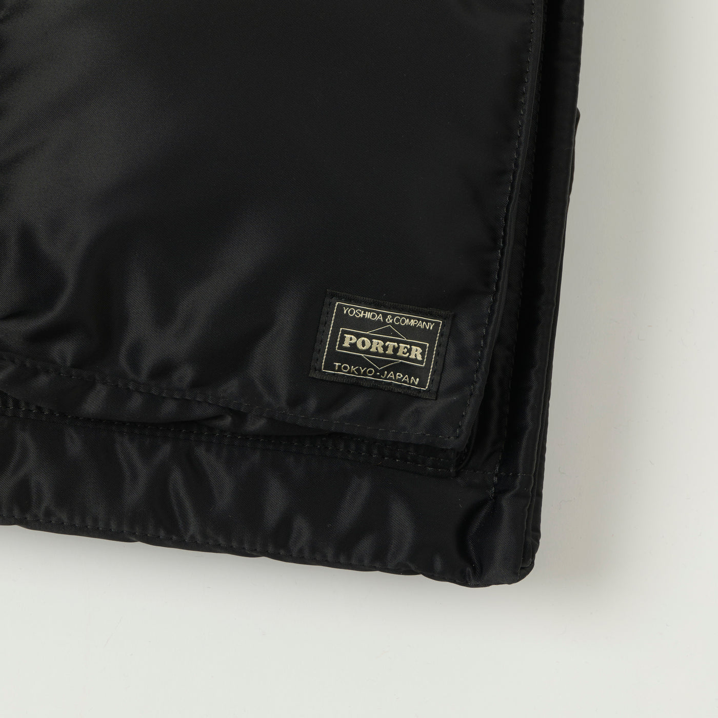 Porter-Yoshida & Co. Bio-Nylon Tanker Large Square Tote Bag - Black