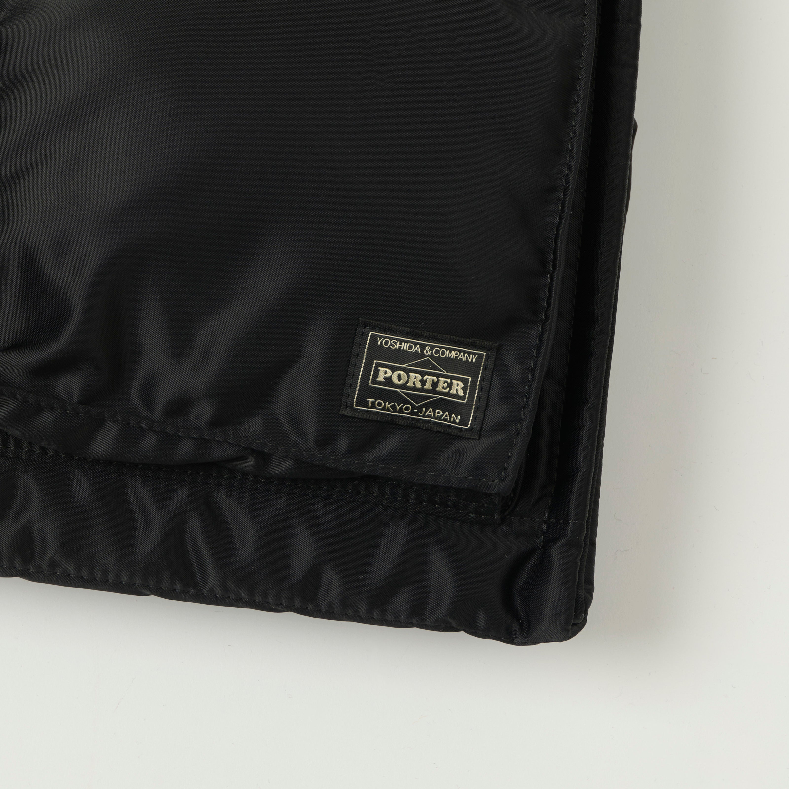 Porter-Yoshida & Co. Bio-Nylon Tanker Large Square Tote Bag - Black