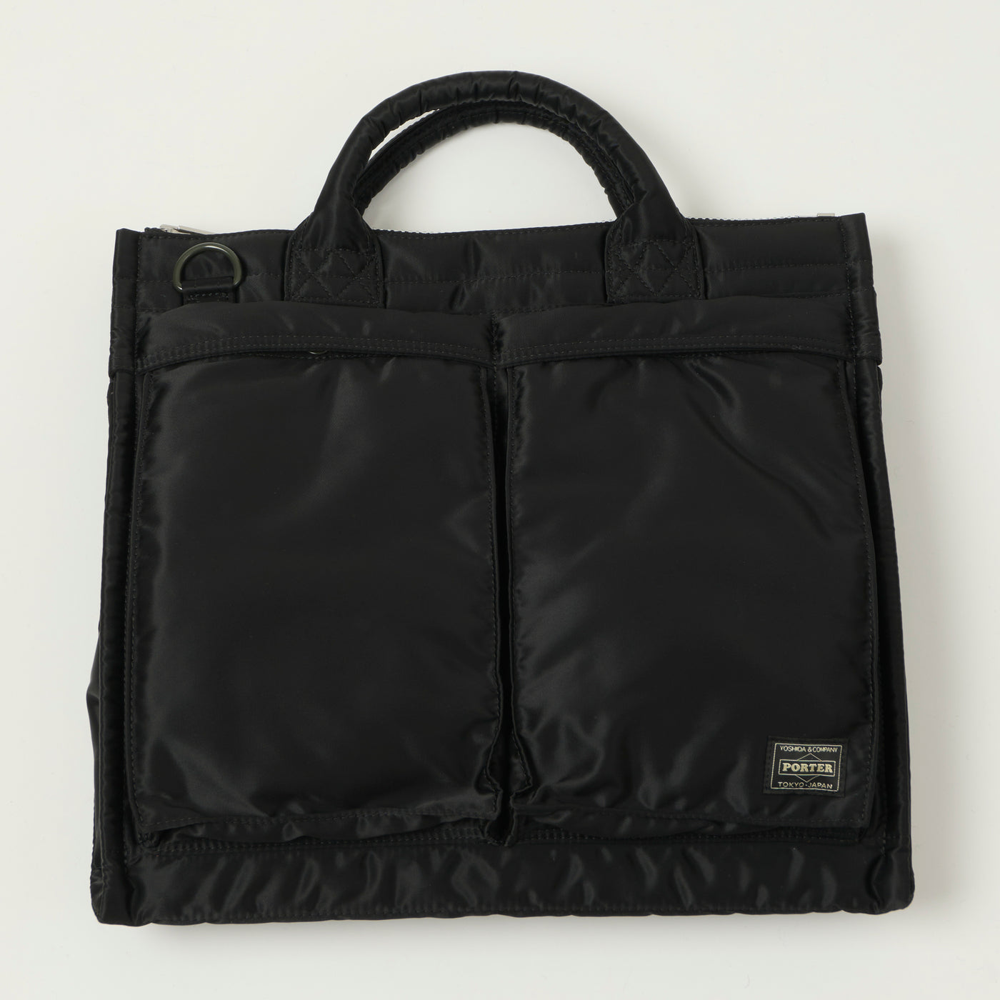 Porter-Yoshida & Co. Bio-Nylon Tanker Large Square Tote Bag - Black