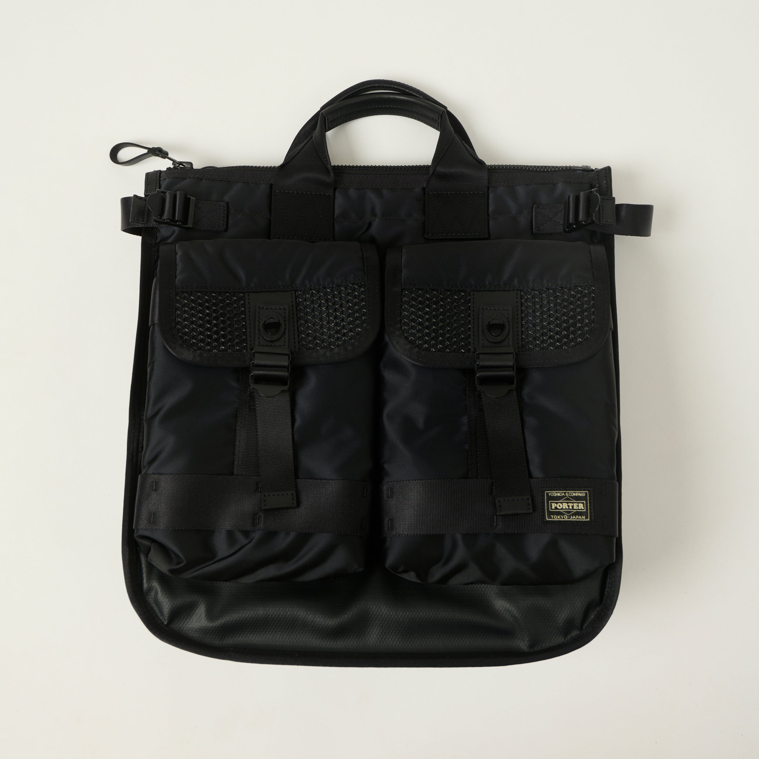 Porter Yoshida & Co Bounce Helmet Tote Bag - Black