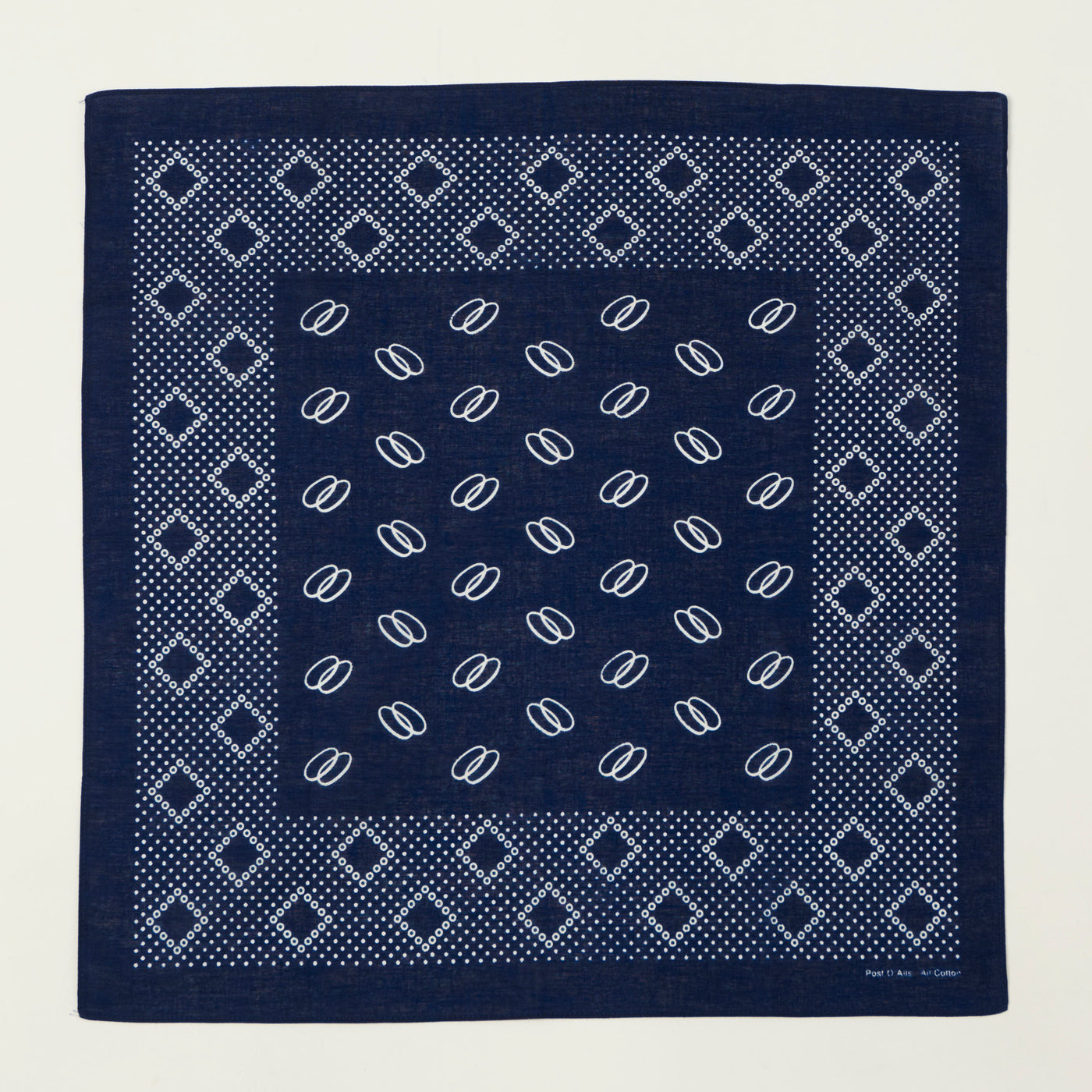 Post Overalls Circles Bandana - Navy