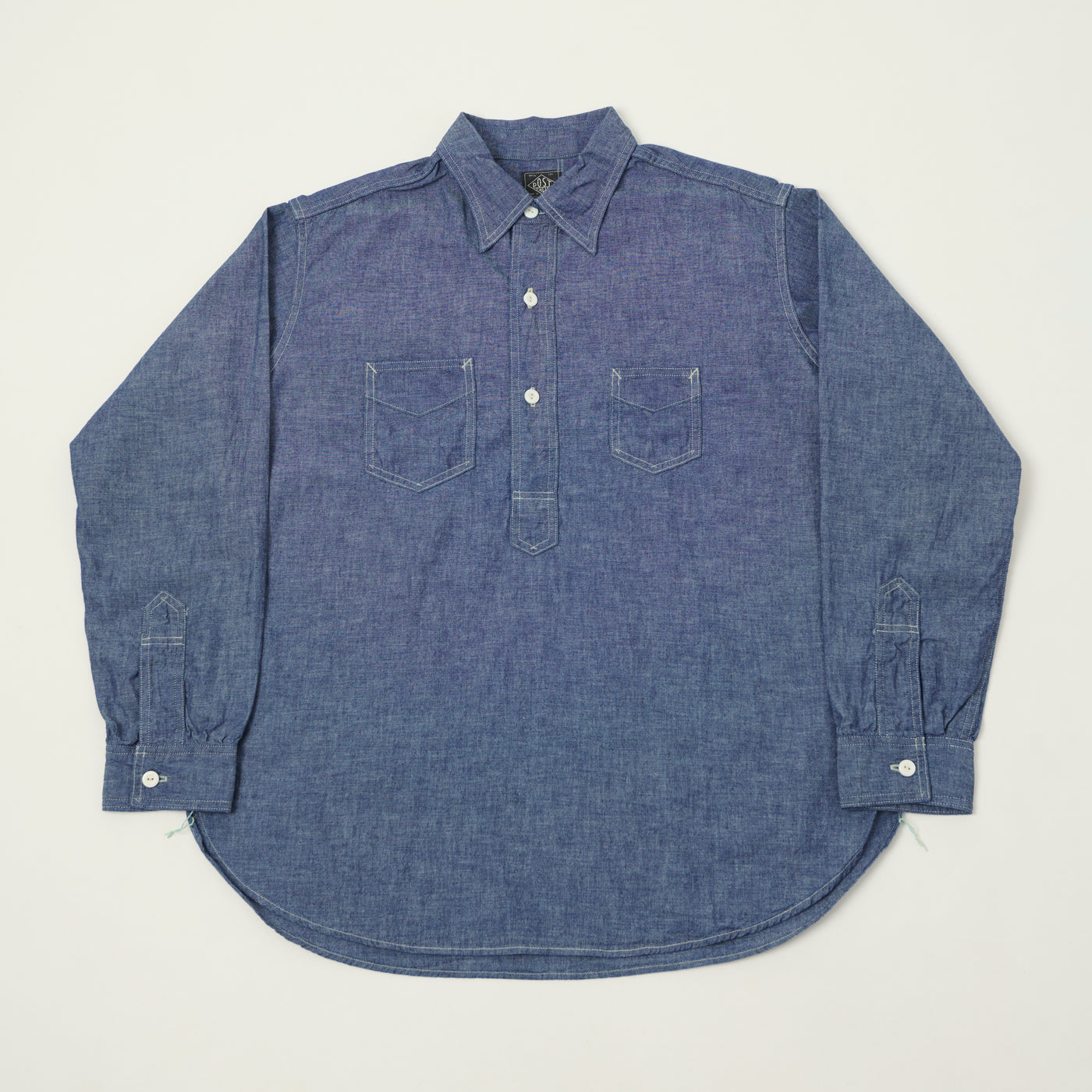 Post Overalls 'De Luxe' Classic Chambray Shirt - Indigo
