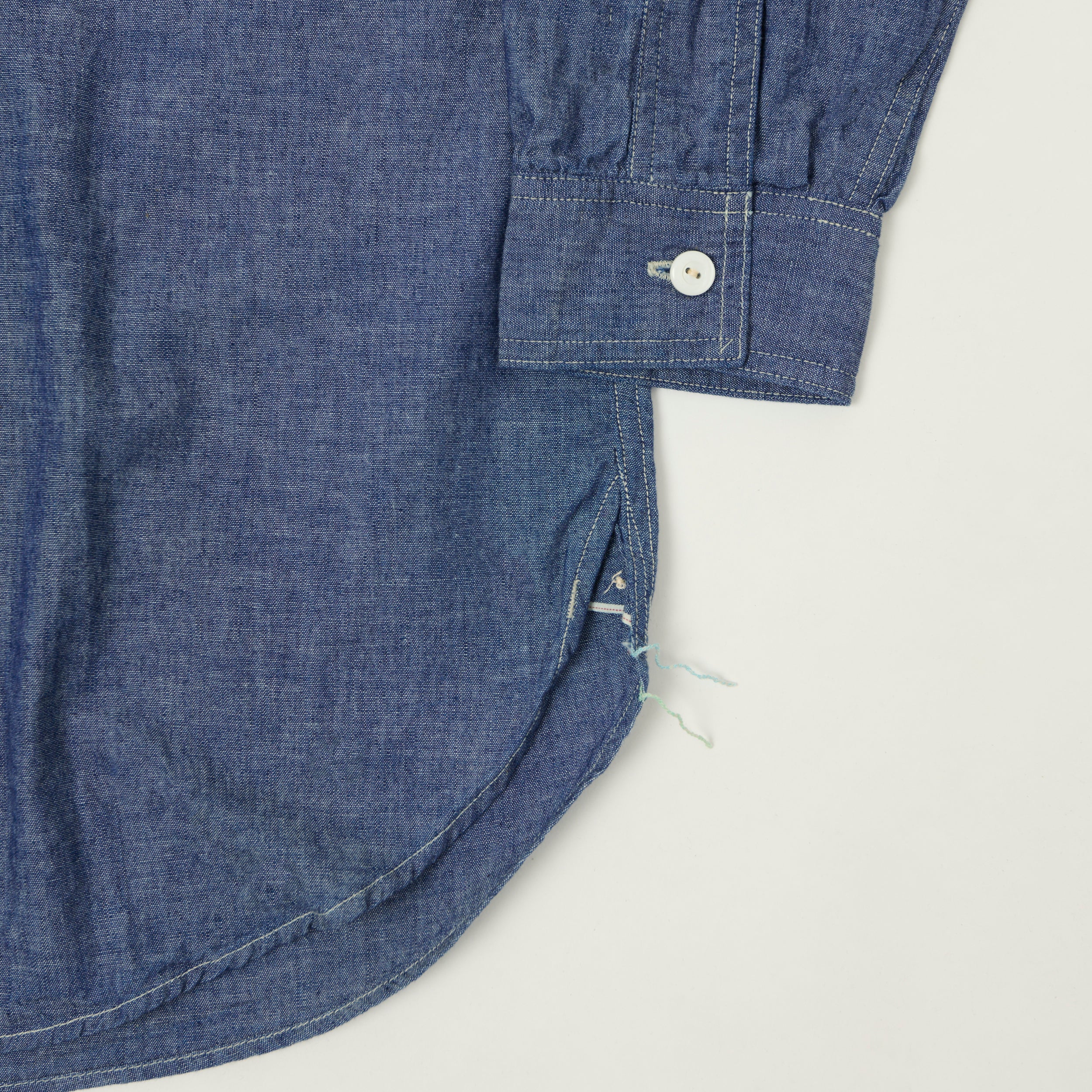 Post Overalls 'De Luxe' Classic Chambray Shirt - Indigo