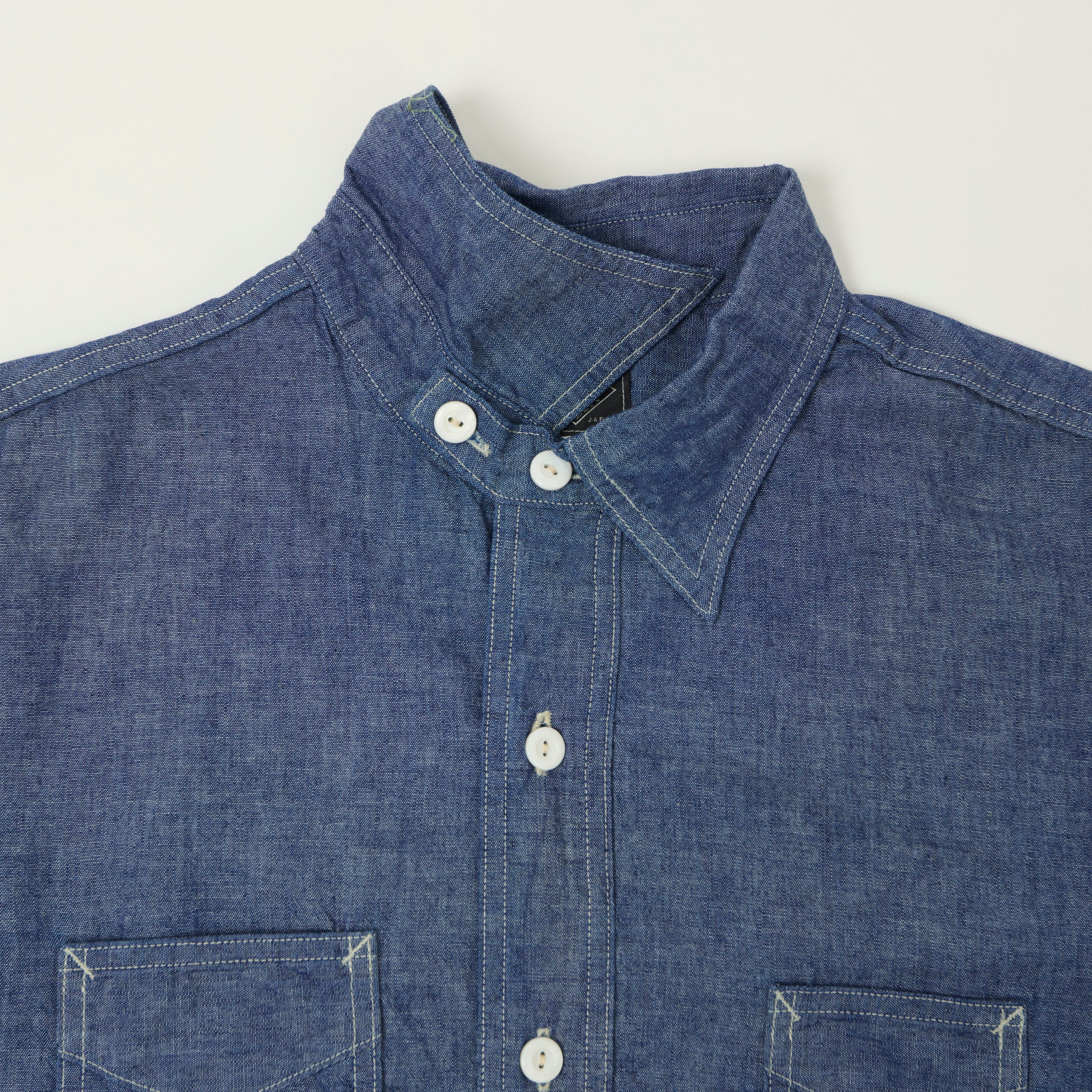 Post Overalls 'De Luxe' Classic Chambray Shirt - Indigo