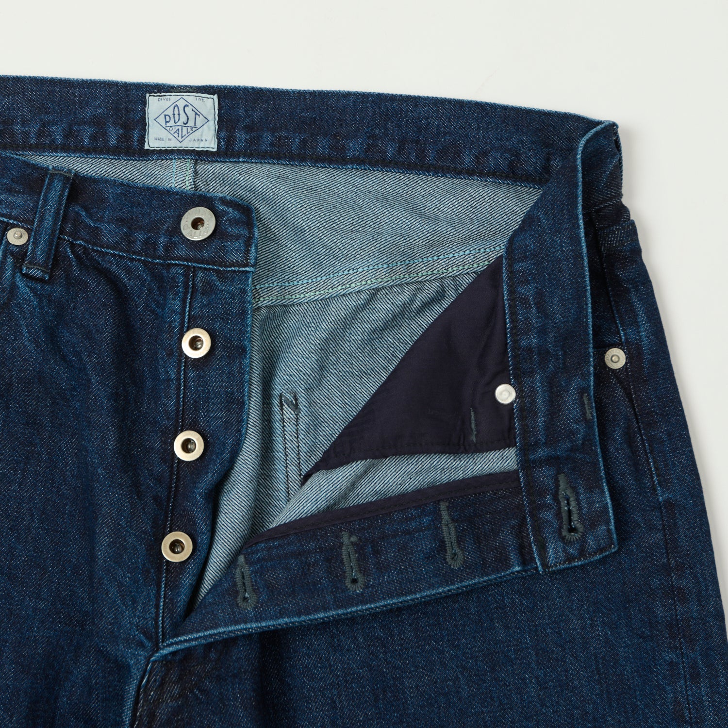 Post Overalls No.2 Five Pocket Denim Shorts - Deep Wash