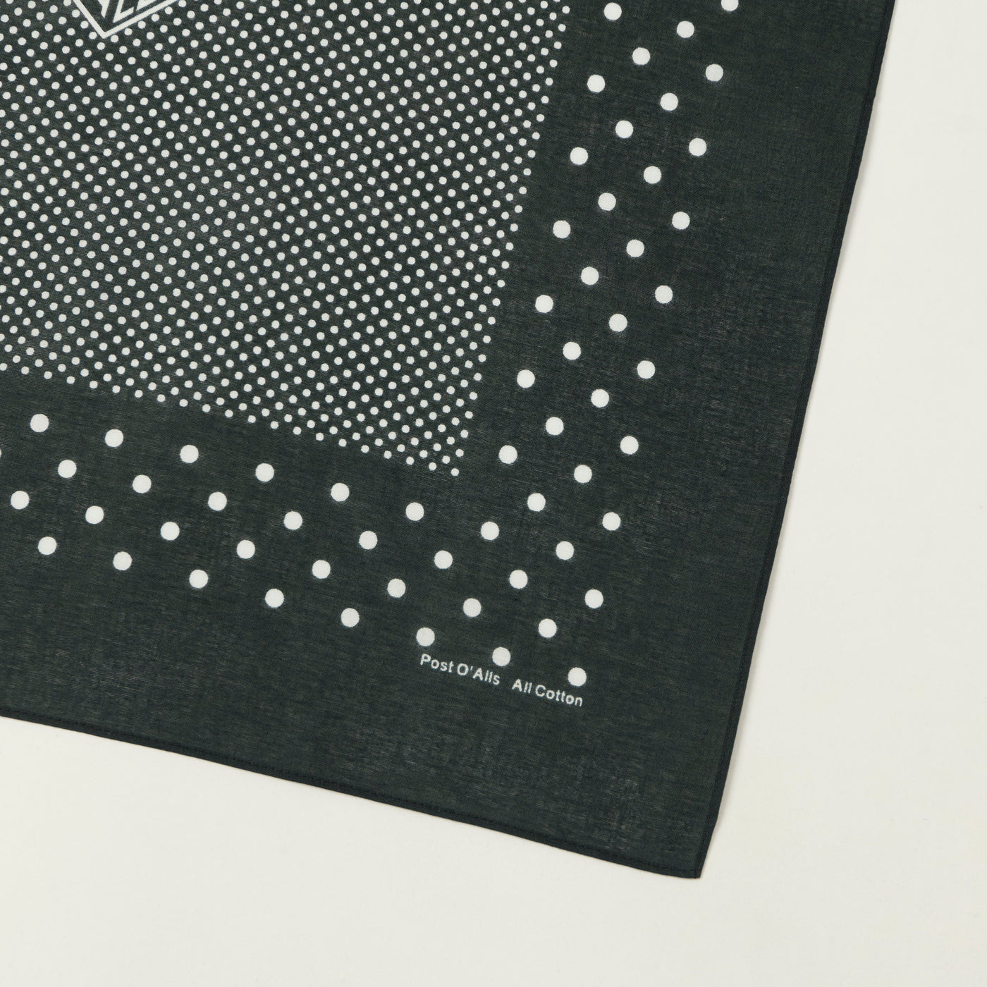 Post Overalls Dots Bandana - Charcoal