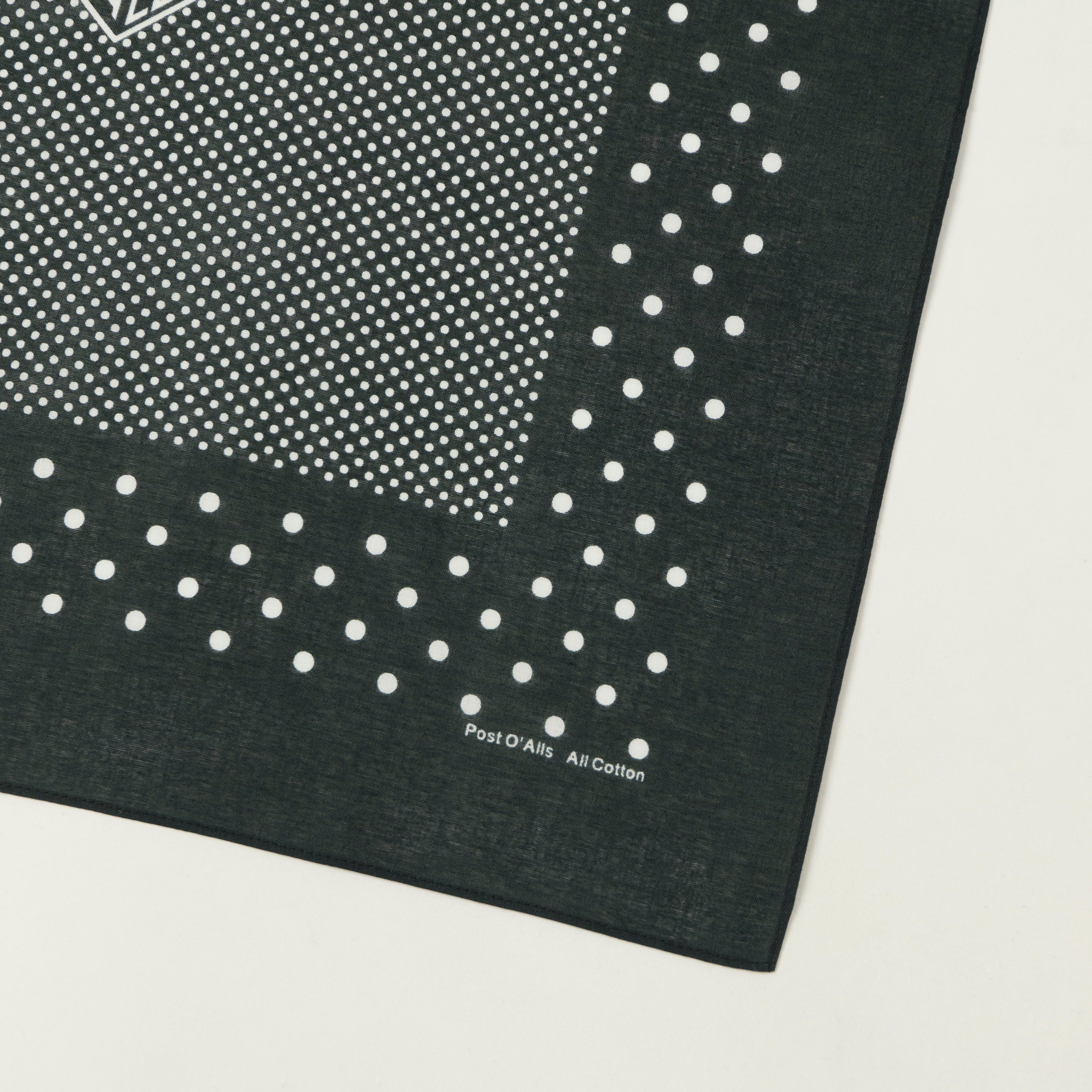 Post Overalls Dots Bandana - Charcoal