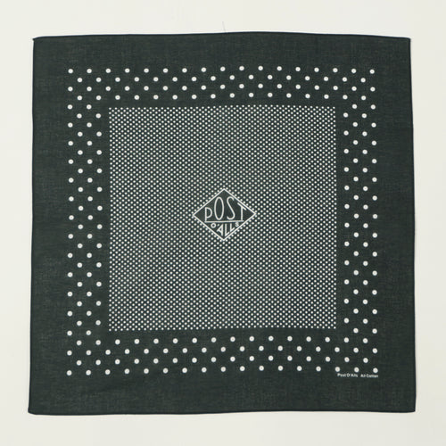 Post Overalls Dots Bandana - Charcoal