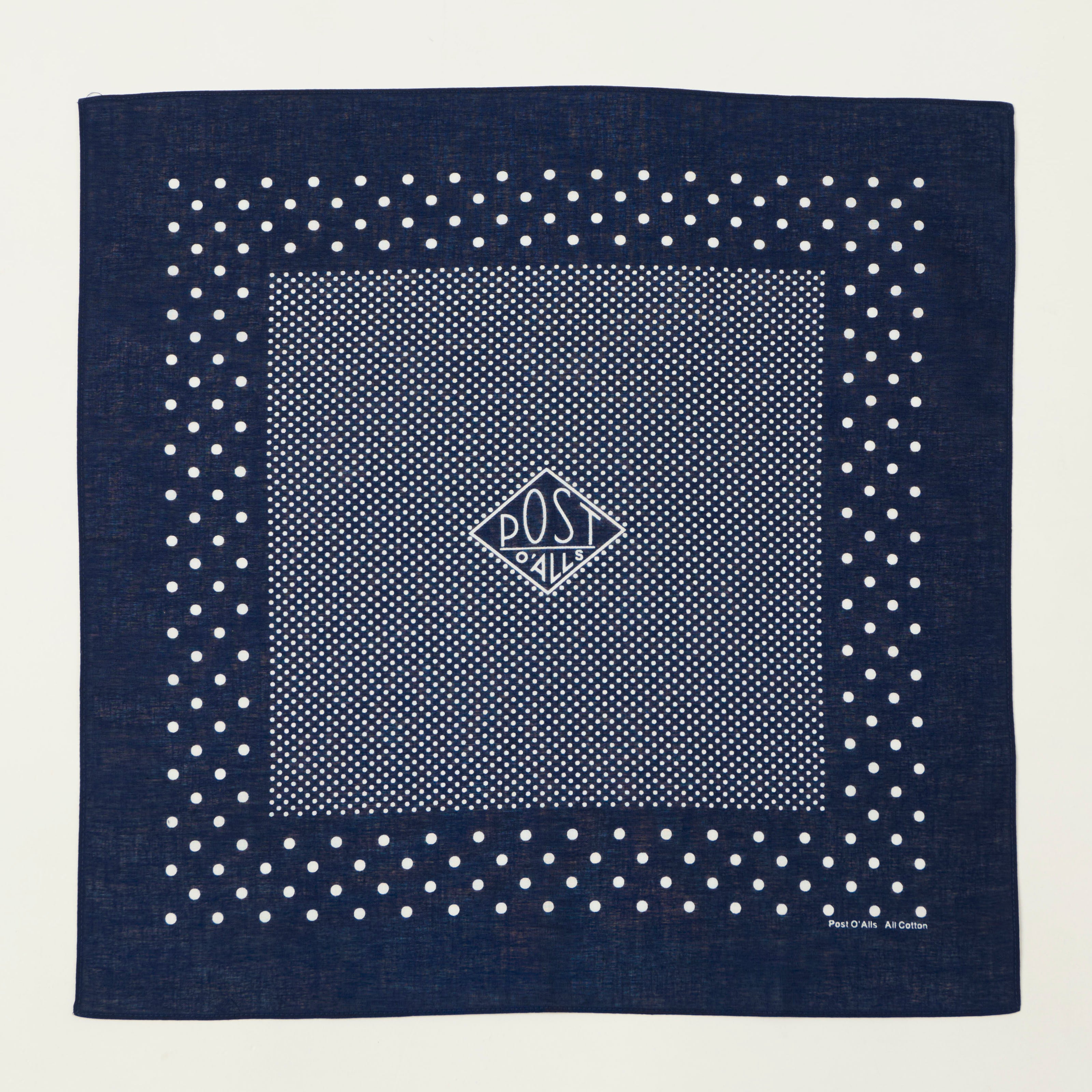 Post Overalls Dots Bandana - Navy