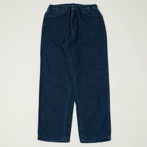 Post Overalls 'E-Z Chinois De Luxe' 8oz Denim Trousers - Deep Wash