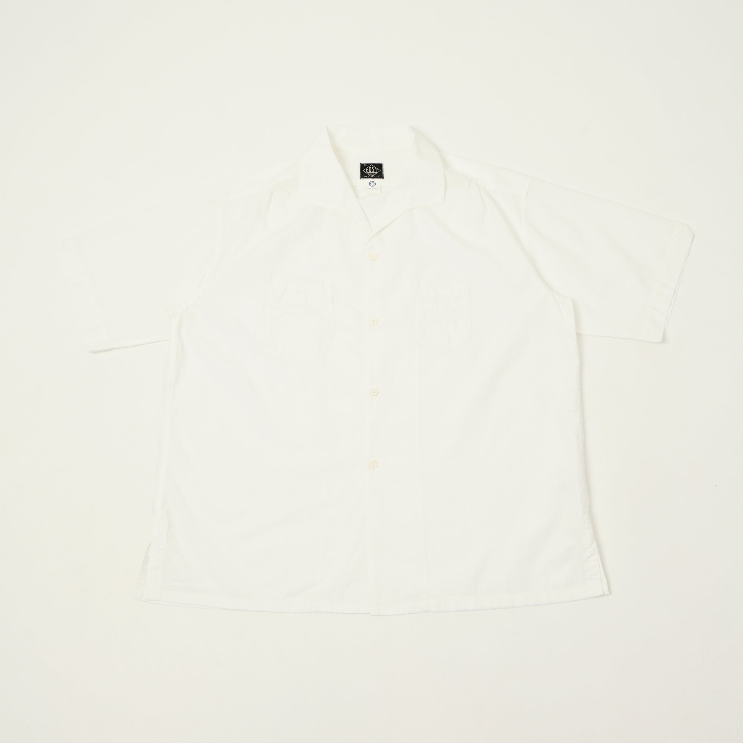 Post Overalls 'HBW' Fever Broadcloth S/S Shirt - White