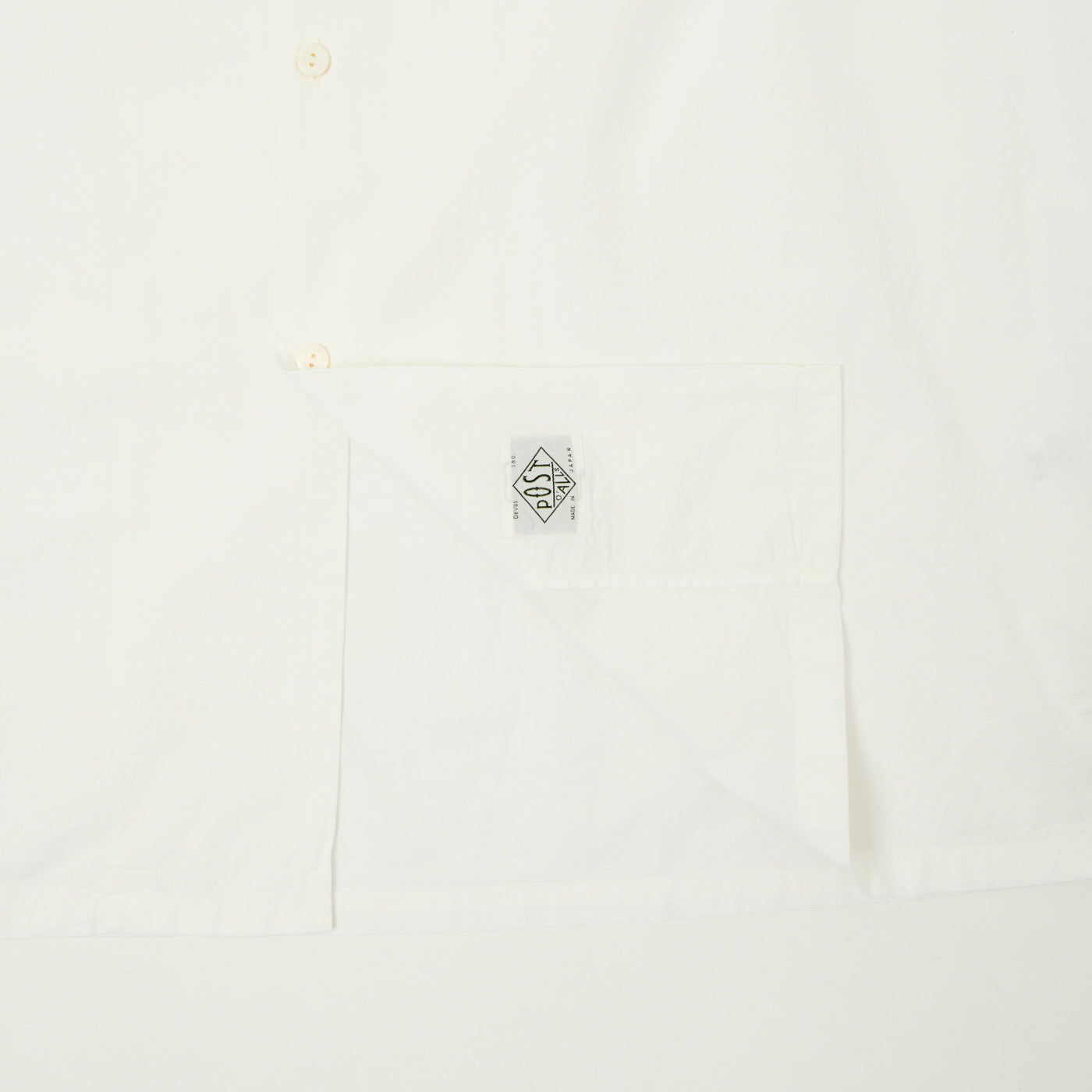 Post Overalls 'HBW' Fever Broadcloth S/S Shirt - White