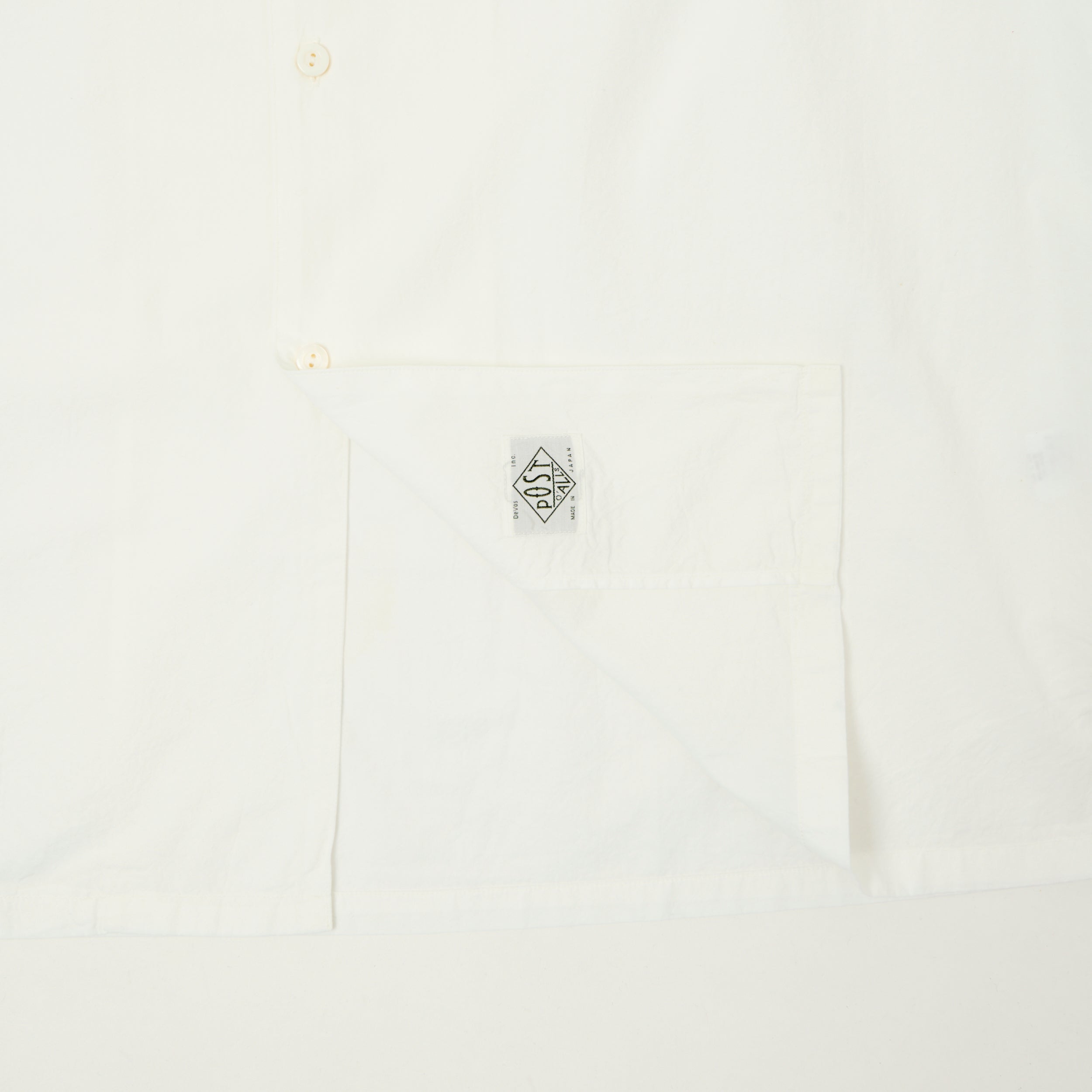 Post Overalls 'HBW' Fever Broadcloth S/S Shirt - White