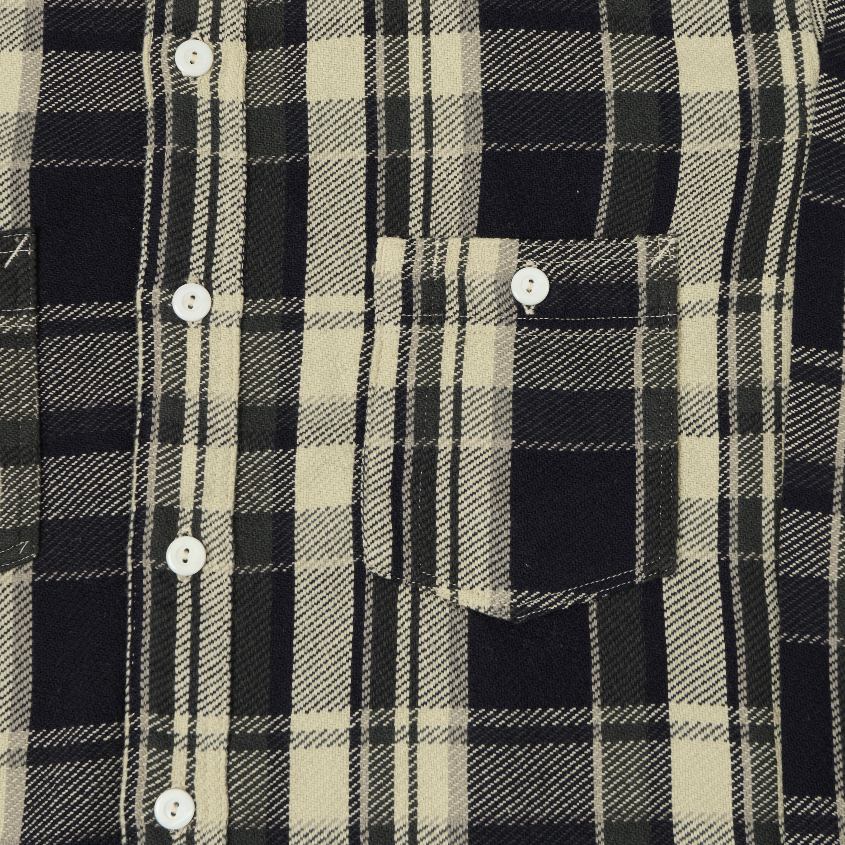 Post Overalls 'St Louis' Plaid Flannel Work Shirt - Grey