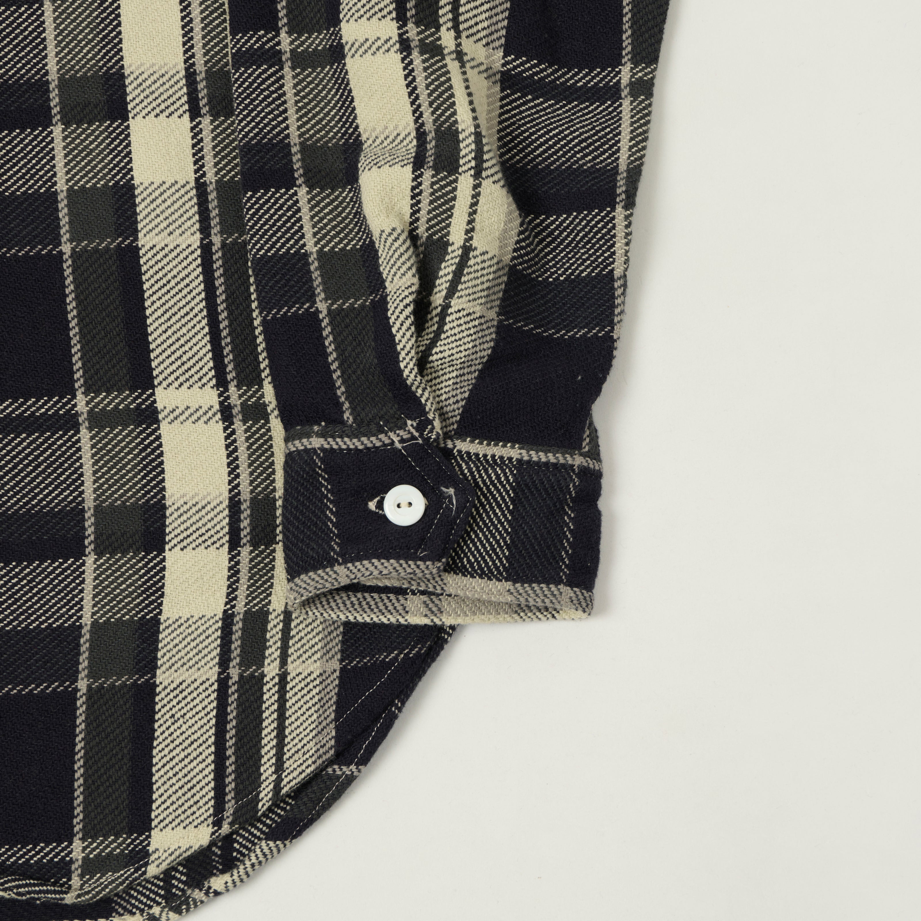 Post Overalls 'St Louis' Plaid Flannel Work Shirt - Grey