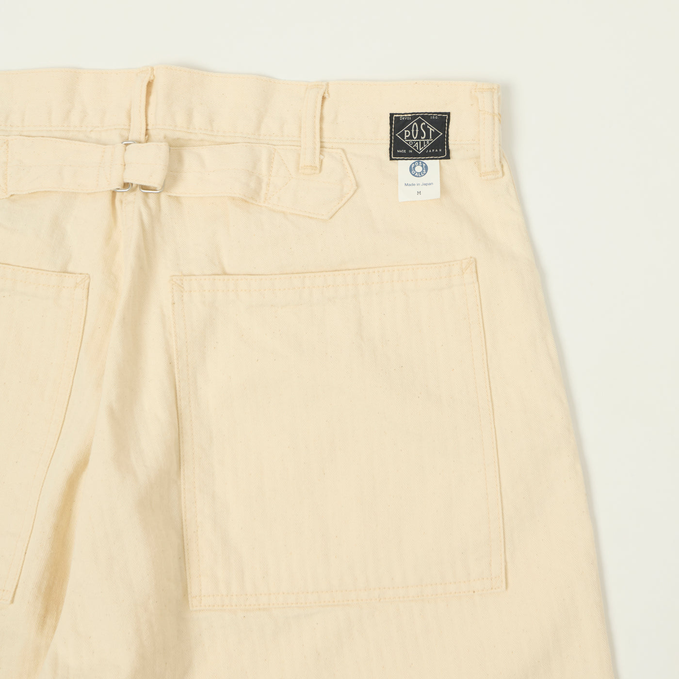 Post Overalls 'September' Band-top HBT Trouser - Natural