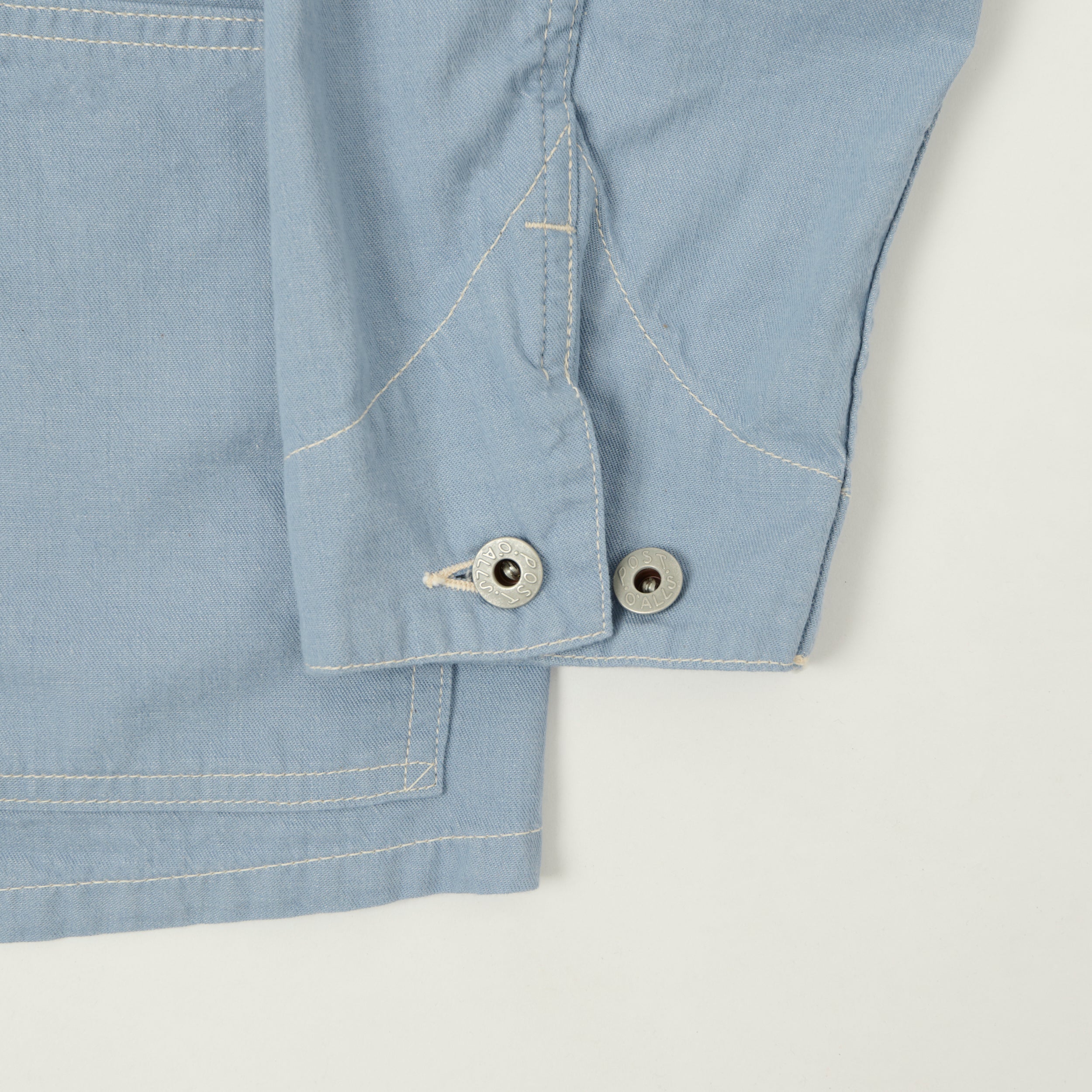 Post Overalls 'Sweetbear' Mid Weight Denim Jacket - Fade Blue