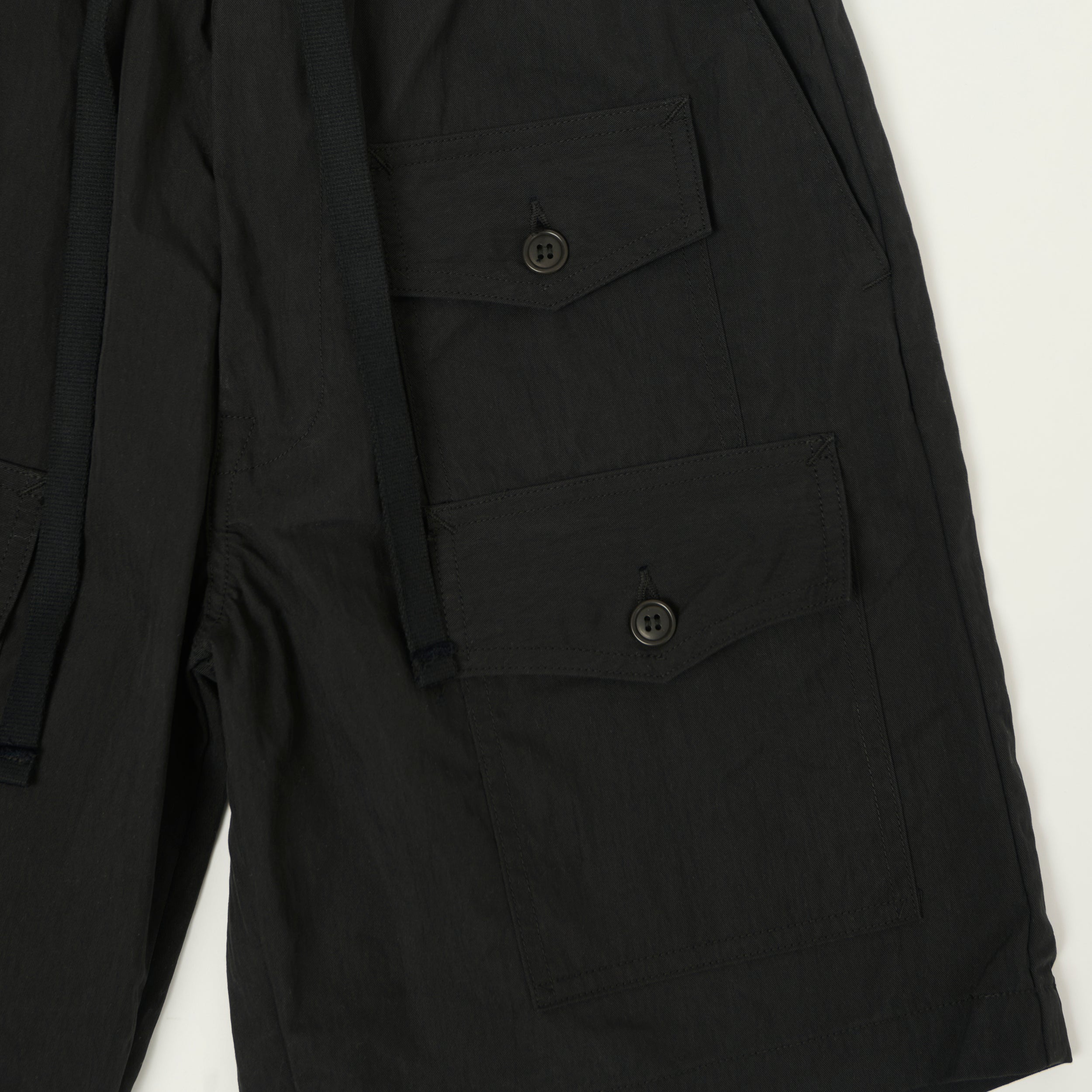Post Overalls 'Town & Country' Twill Shorts - Black