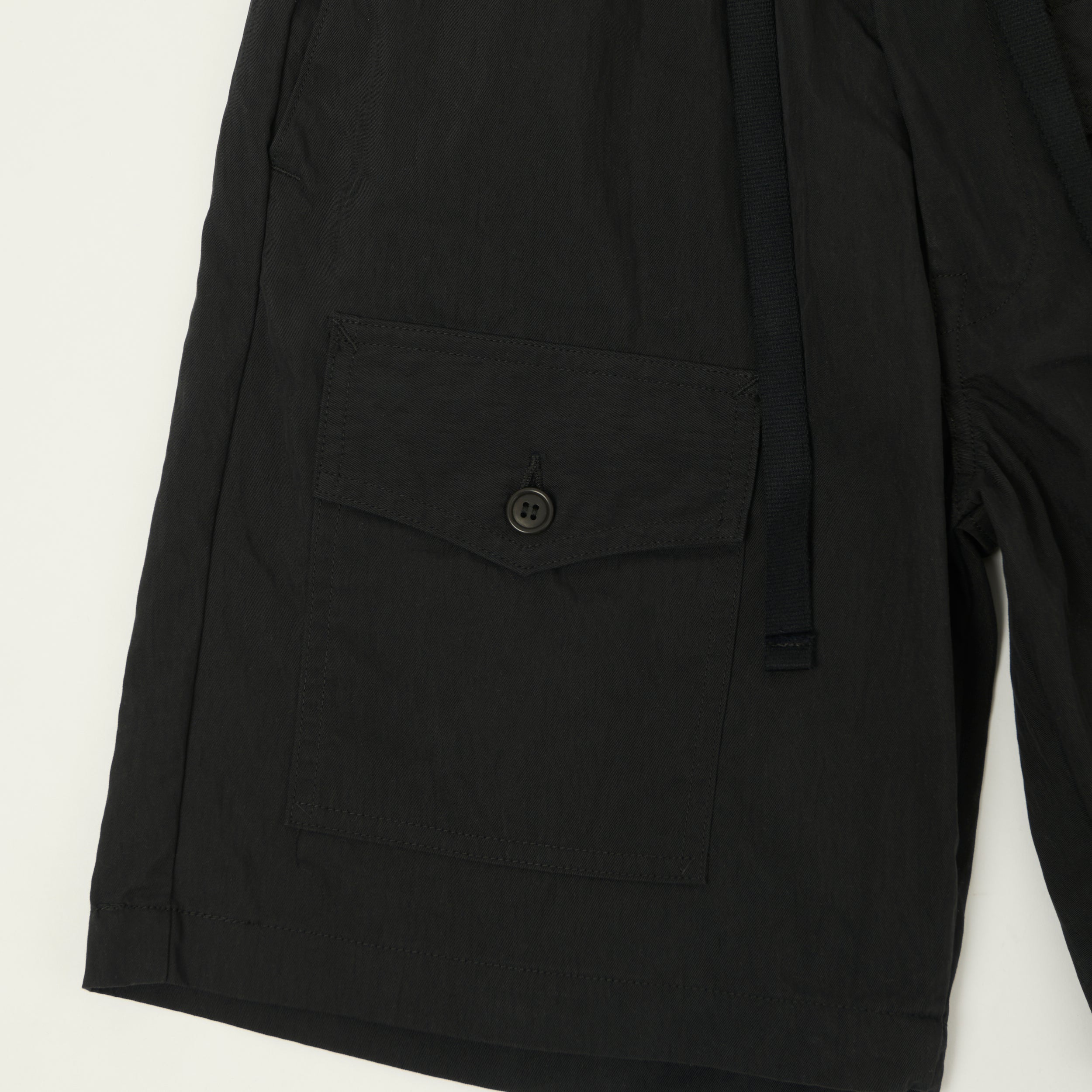 Post Overalls 'Town & Country' Twill Shorts - Black