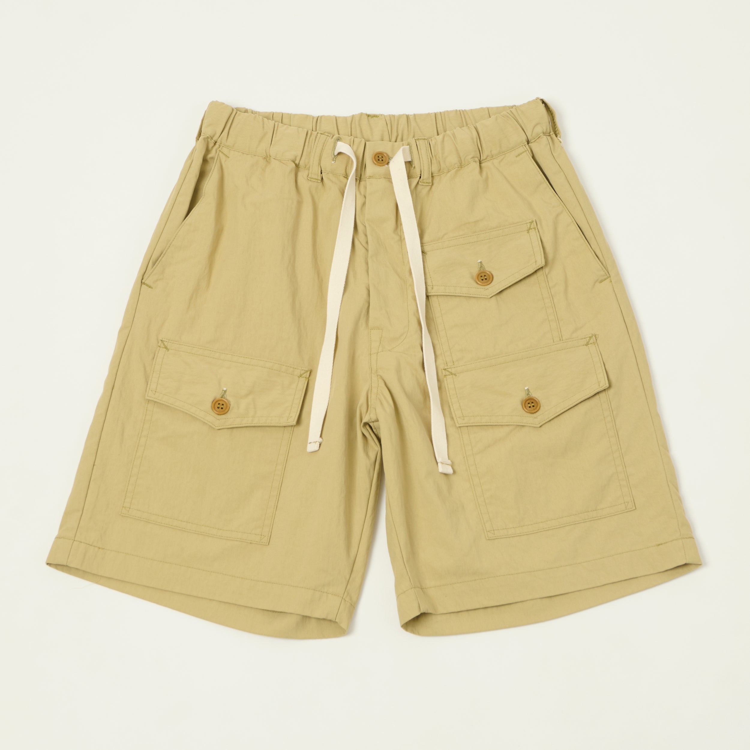 Post Overalls 'Town & Country' Twill Shorts - Sand