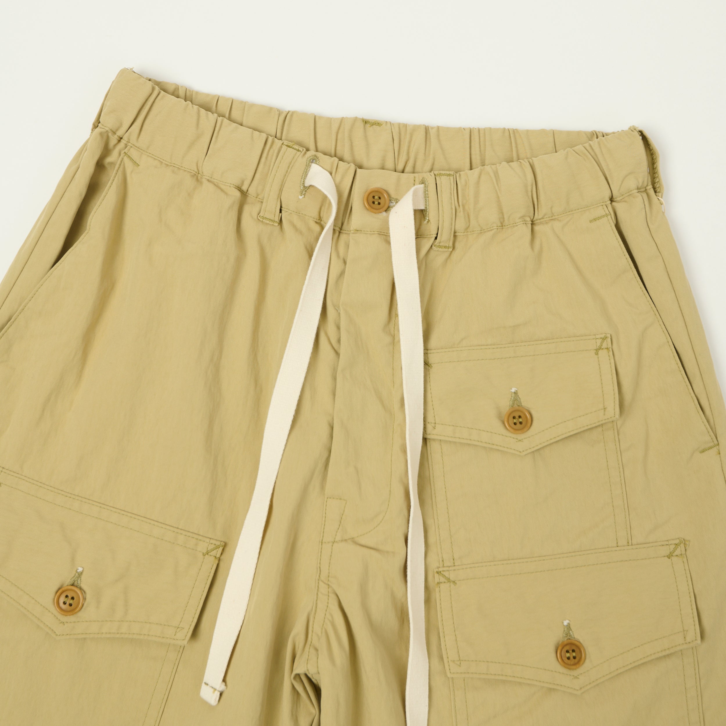 Post Overalls 'Town & Country' Twill Shorts - Sand